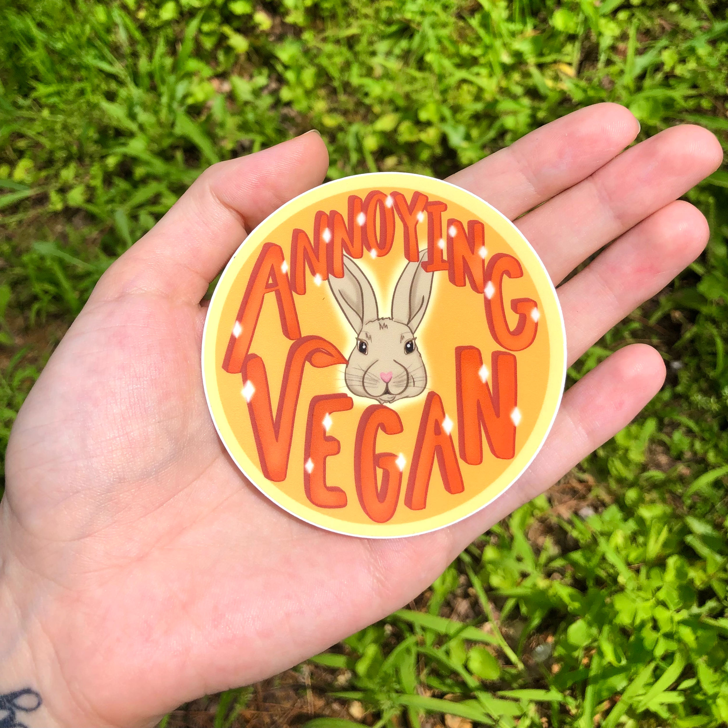 Annoying Vegan Sticker