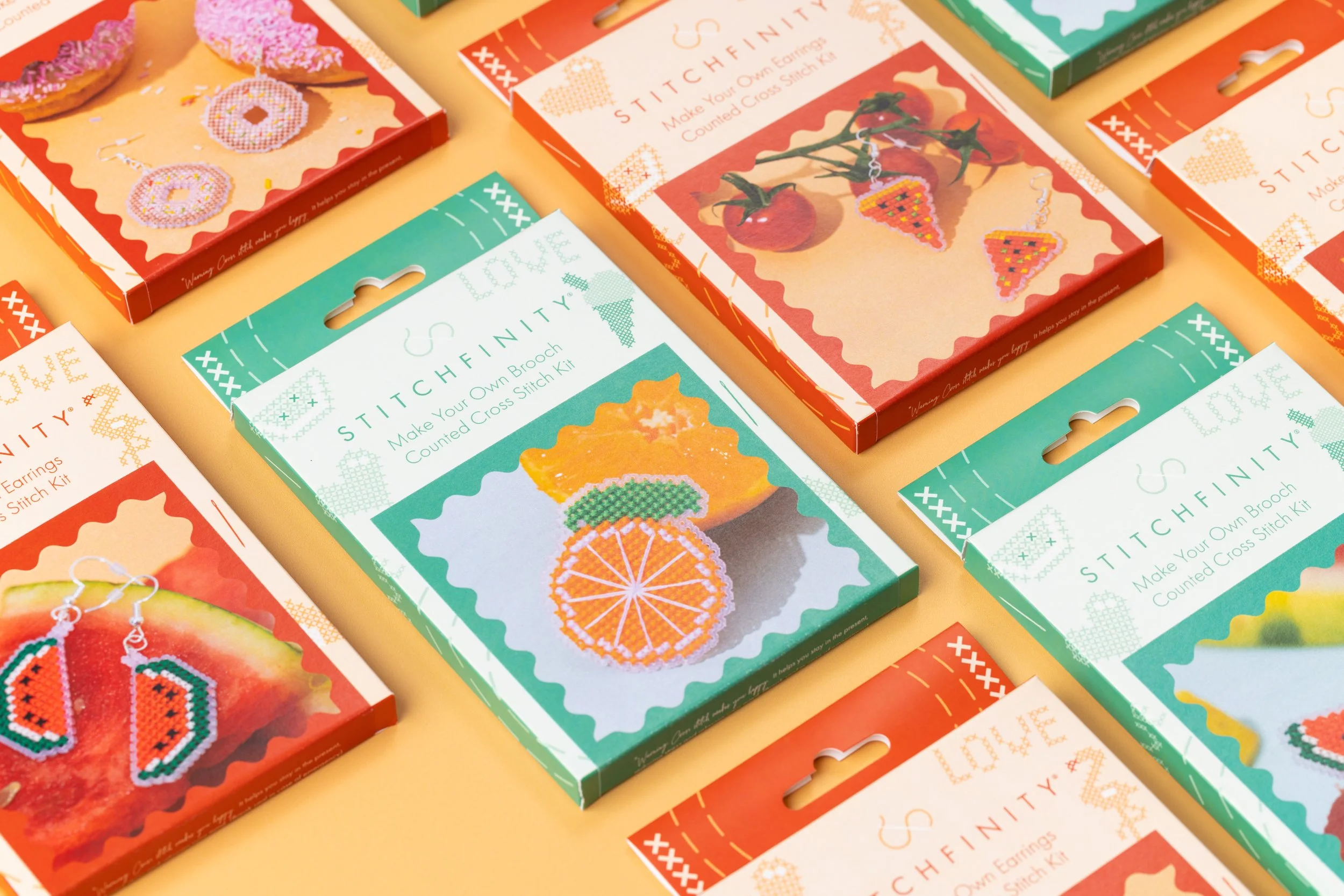 Multiple  orange brooch pizza earrings watermelon earrings Stitchfinity Part 2-469.jpg