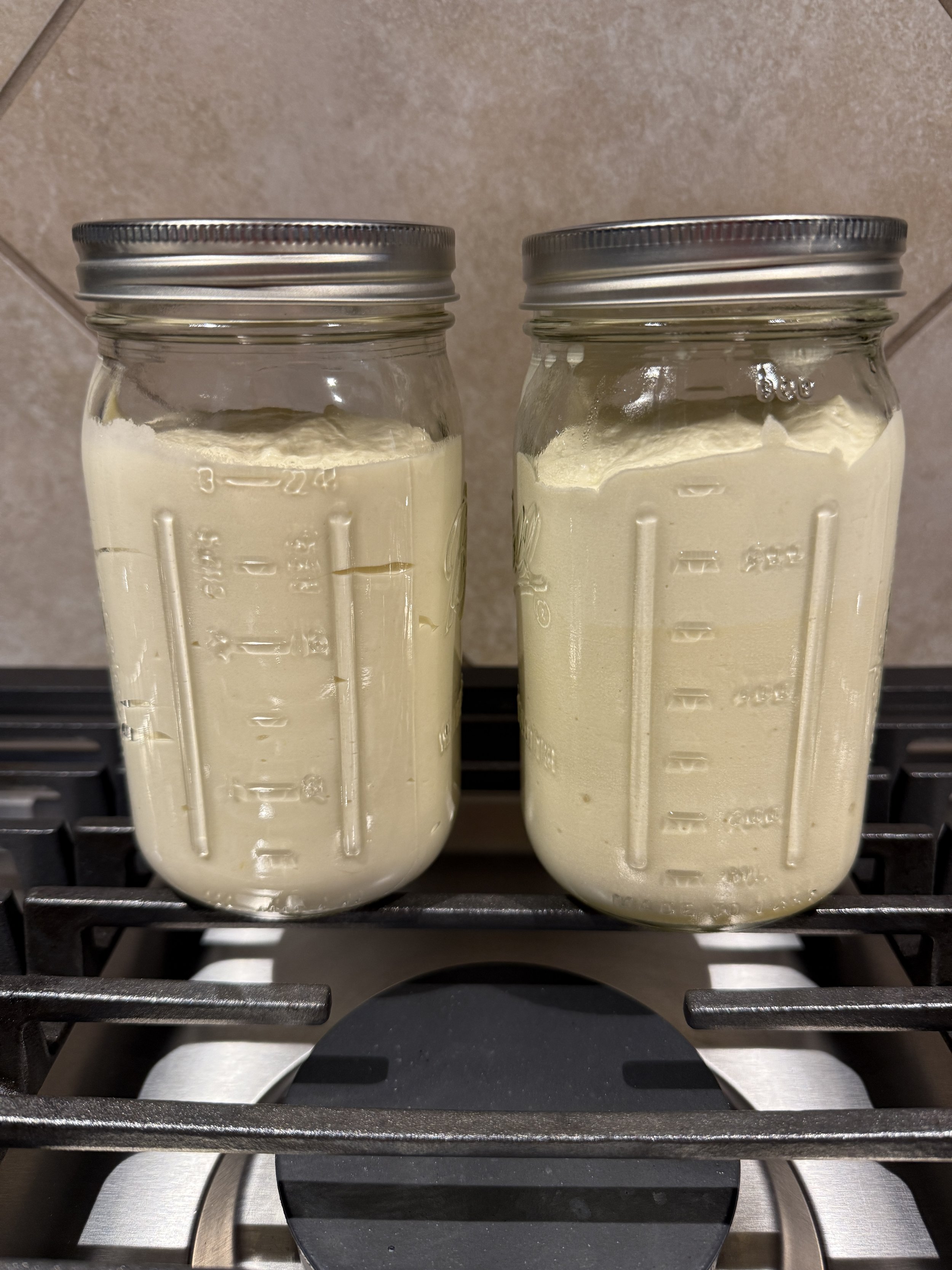 Eggnog in Jars