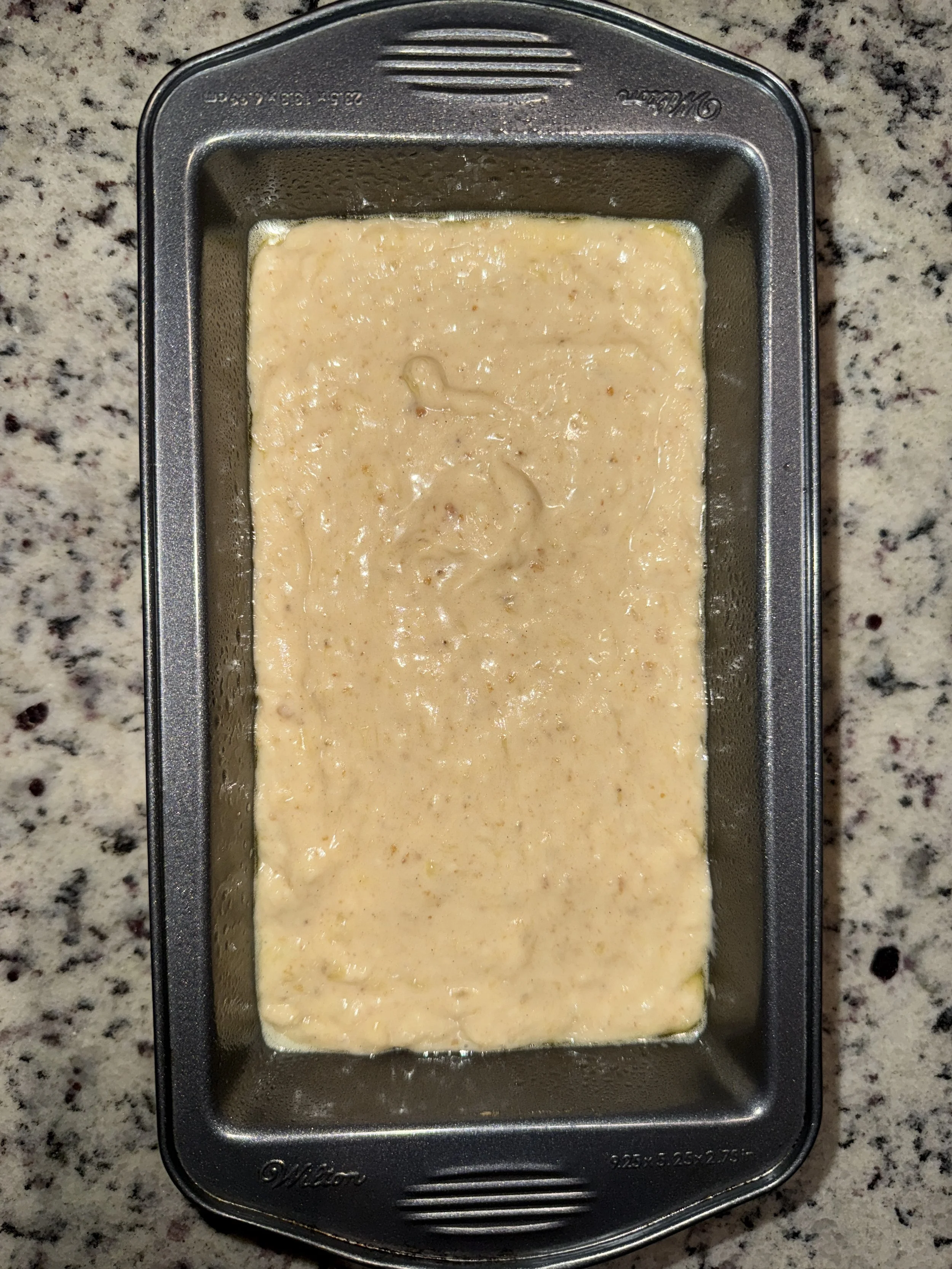 Sourdough Banana Bread Recipe before baking