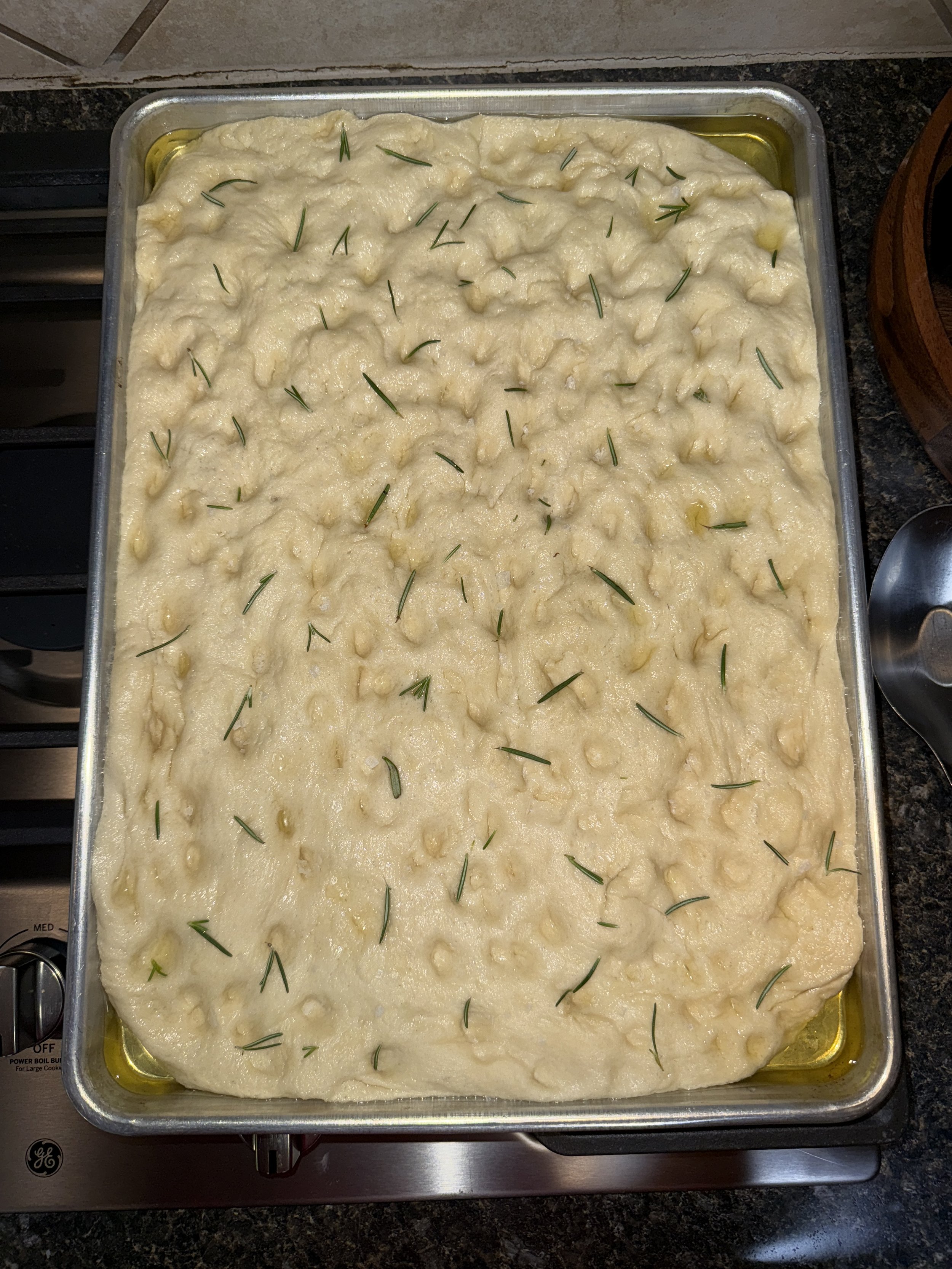 Unbaked Foccacia Bread