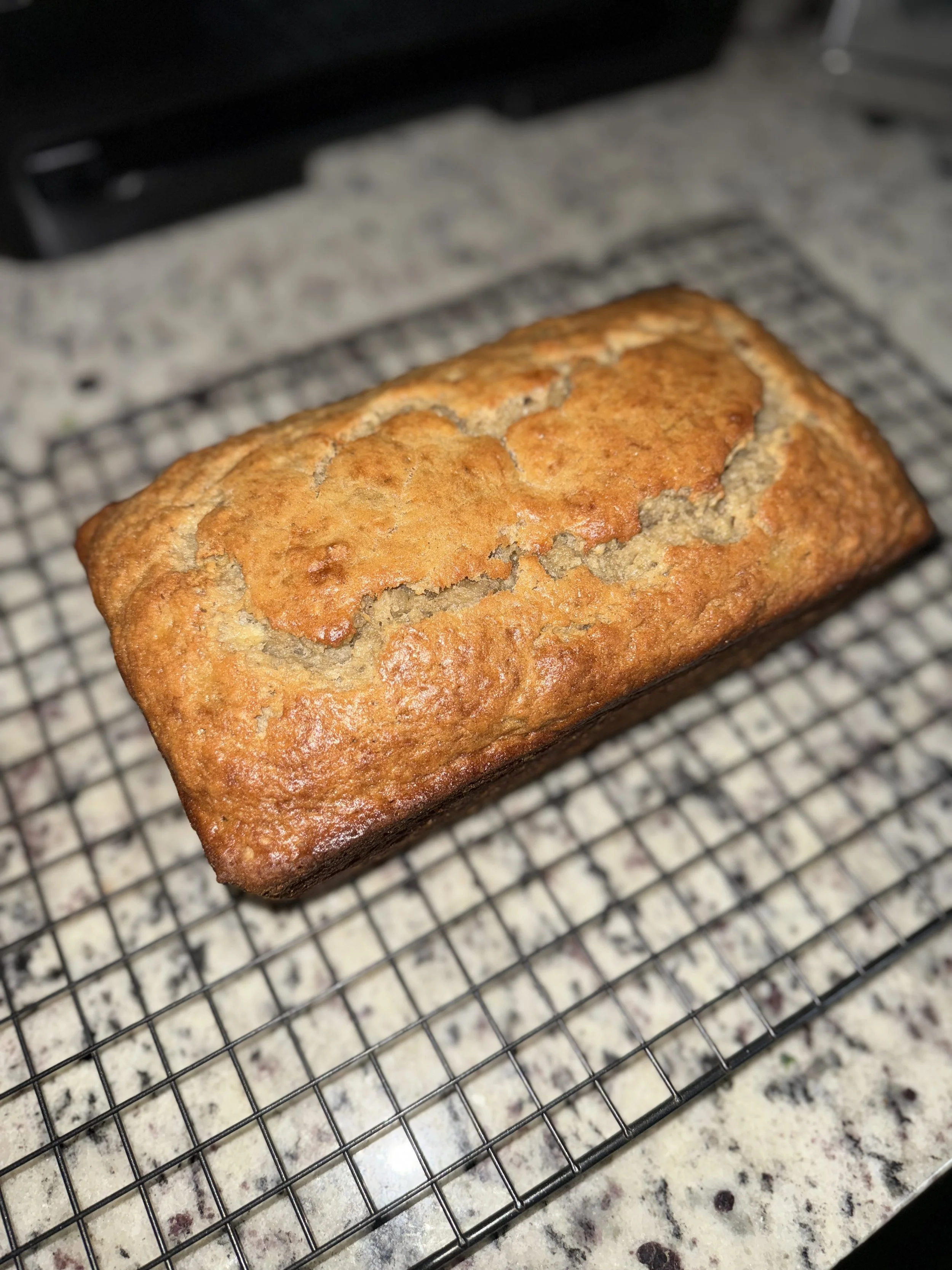 Sourdough Banana Bread Loaf with Brown Butter and Sour Cream, The Perfect Not-Too-Sweet Breakfast Addition to Use Over-Ripe Bananas