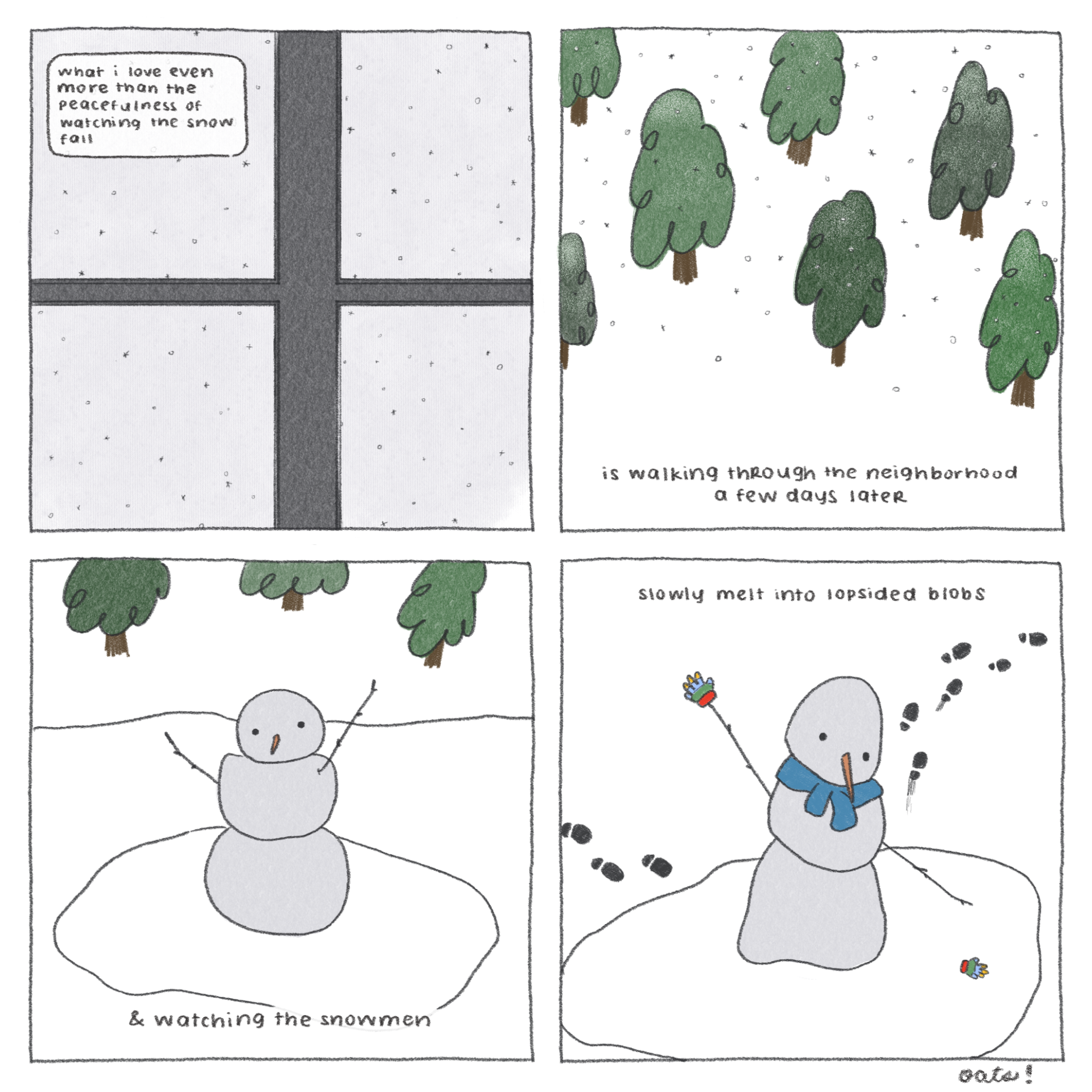 snowmen, melting