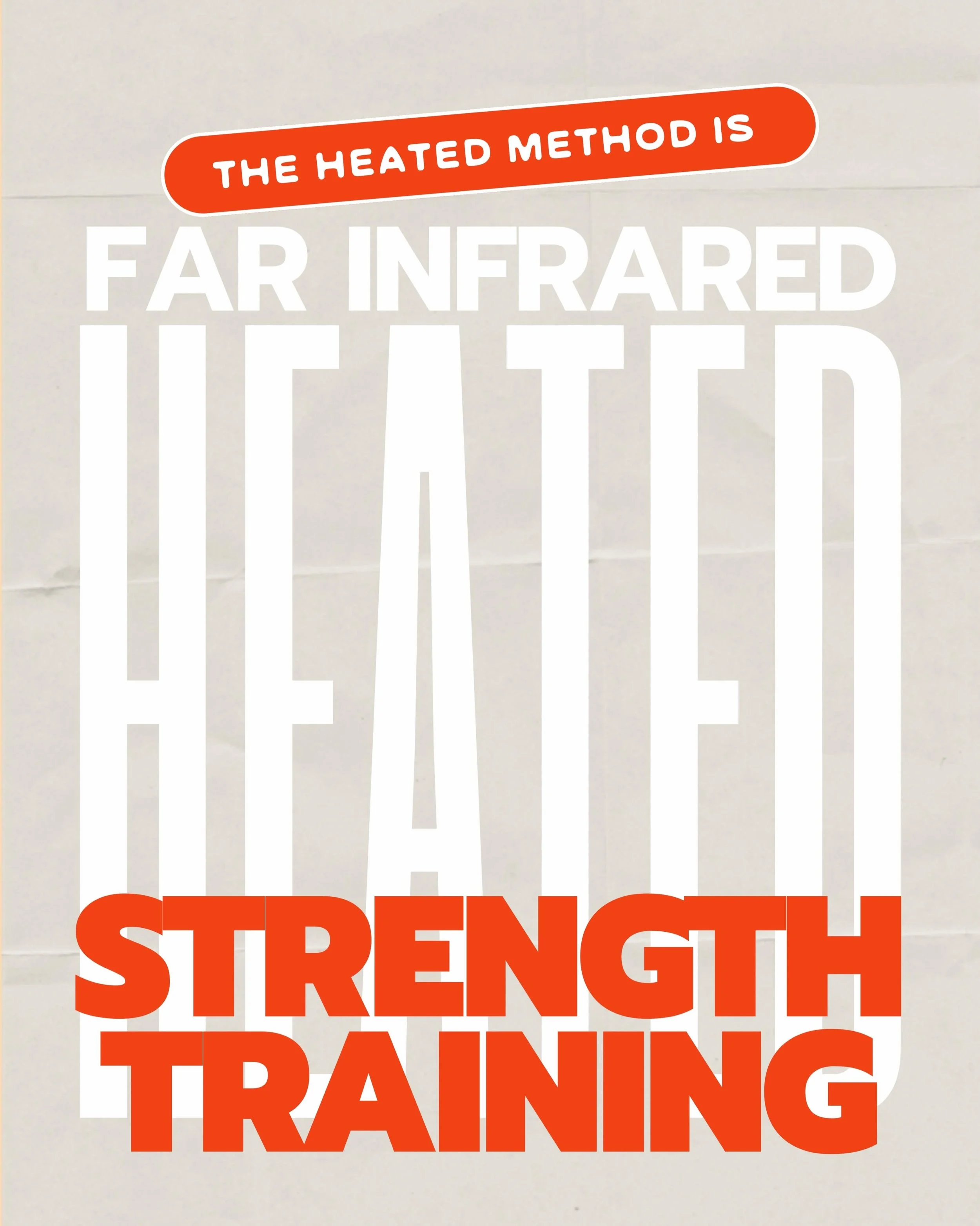&ldquo;Is HEATED Pilates?&rdquo; 

Not even close. We brought heavy lifting into the heat. HEATED is a strength-based training method strategically designed around progressive overload and time under tension to build muscle, improve body composition,