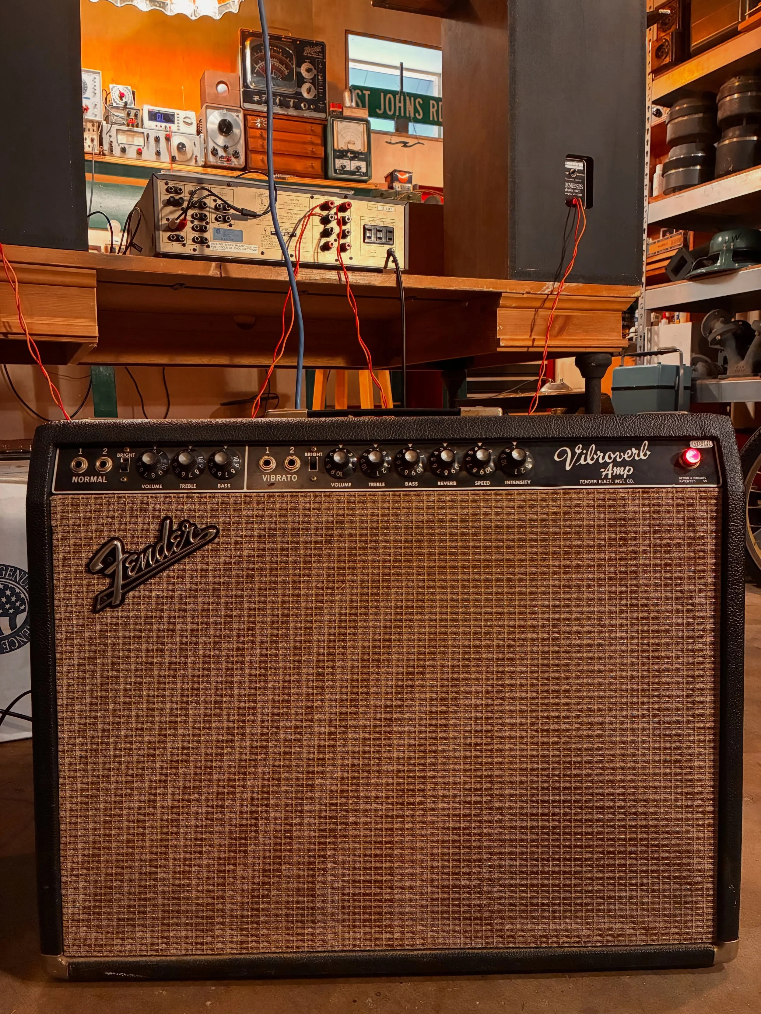 Good fun around the shop today. Got a call about an amp this morning that turned out to be a fender VV. Very unexpected way to start the day. Also I got to finish up a major restoration on a 74 twin. Has a lot of sentimental value to the owner whose 