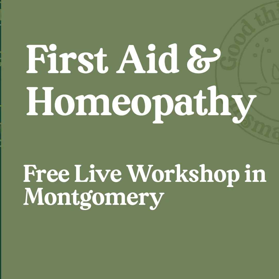 Free Live Workshop: First Aid and Homeopathy