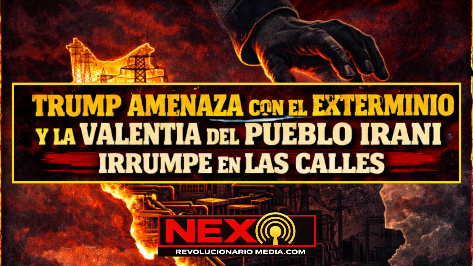 Trump amenaza con el exterminio y la valentía del pueblo iraní irrumpe en las calles