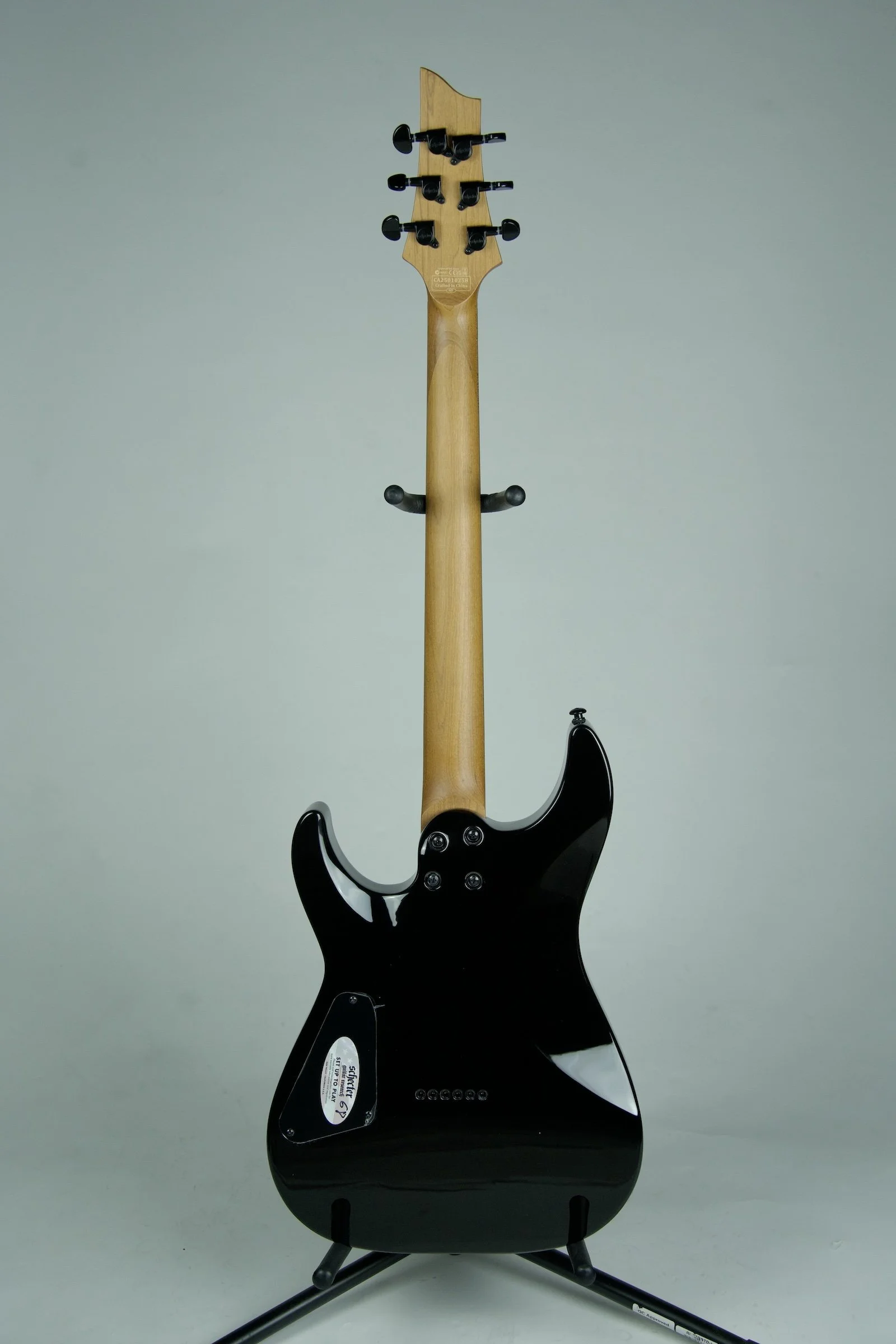 Schecter C-1 Standard Black Fade Burst Burl4.jpeg