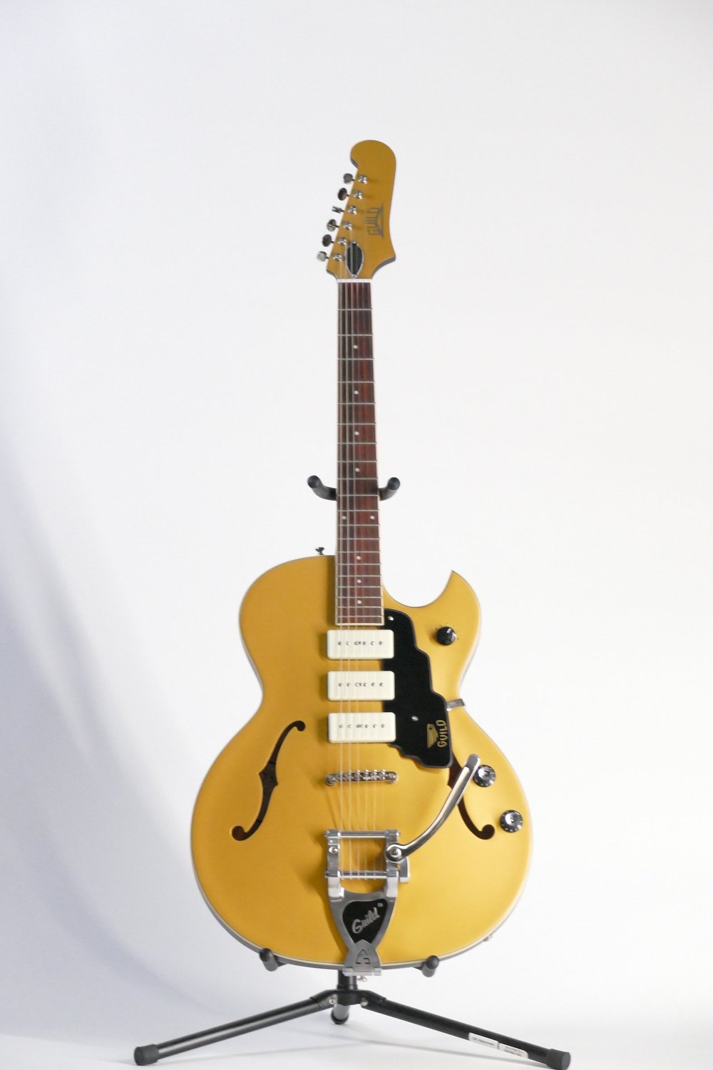 Guild Starfire Jet 90 Semi-Hollow Guitar - Satin Gold — David's