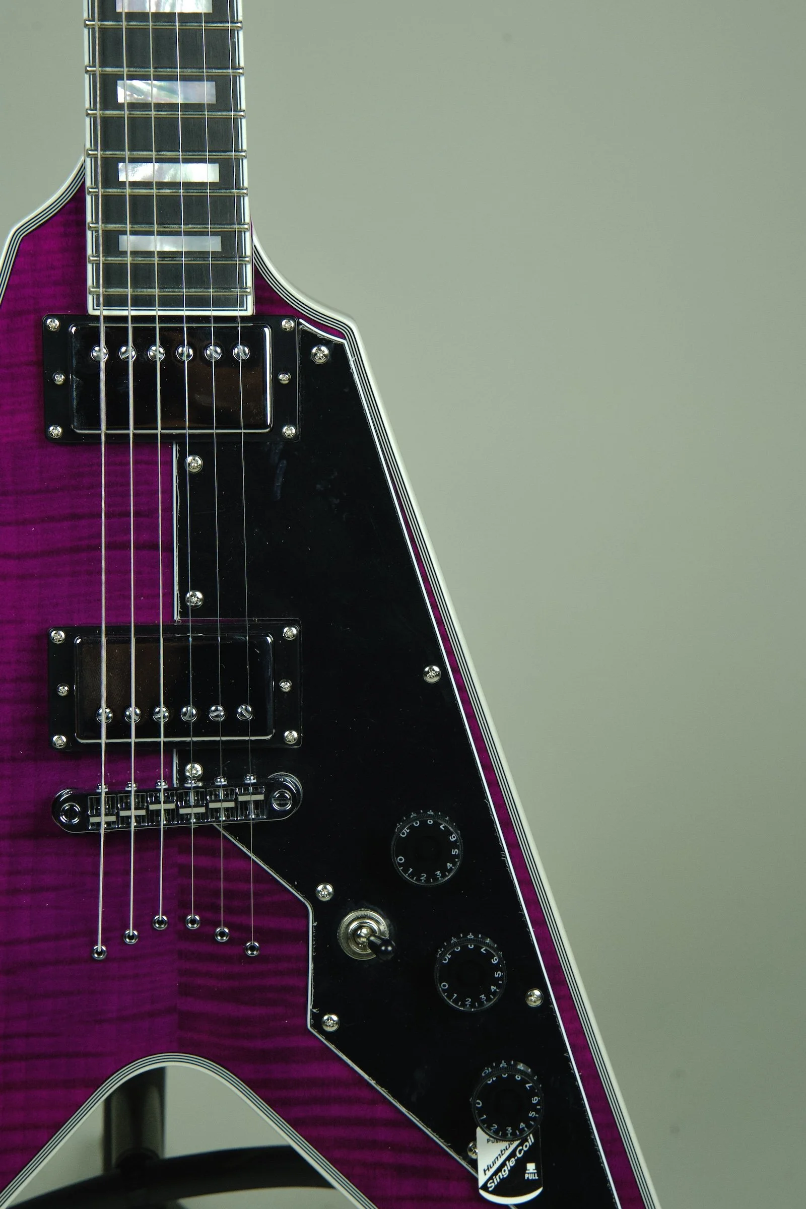 Schecter V-1 Custom Electric Guitar - Trans Purple5.jpeg