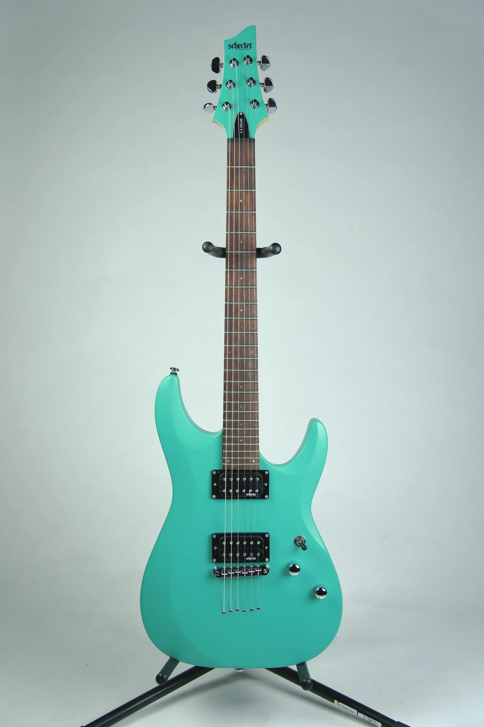 Schecter C-6 Deluxe Satin Aqua Electric Guitar1.jpeg