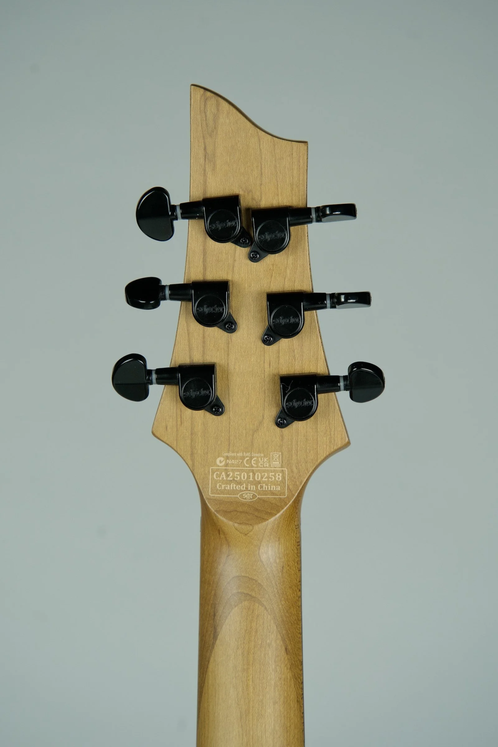 Schecter C-1 Standard Black Fade Burst Burl6.jpeg