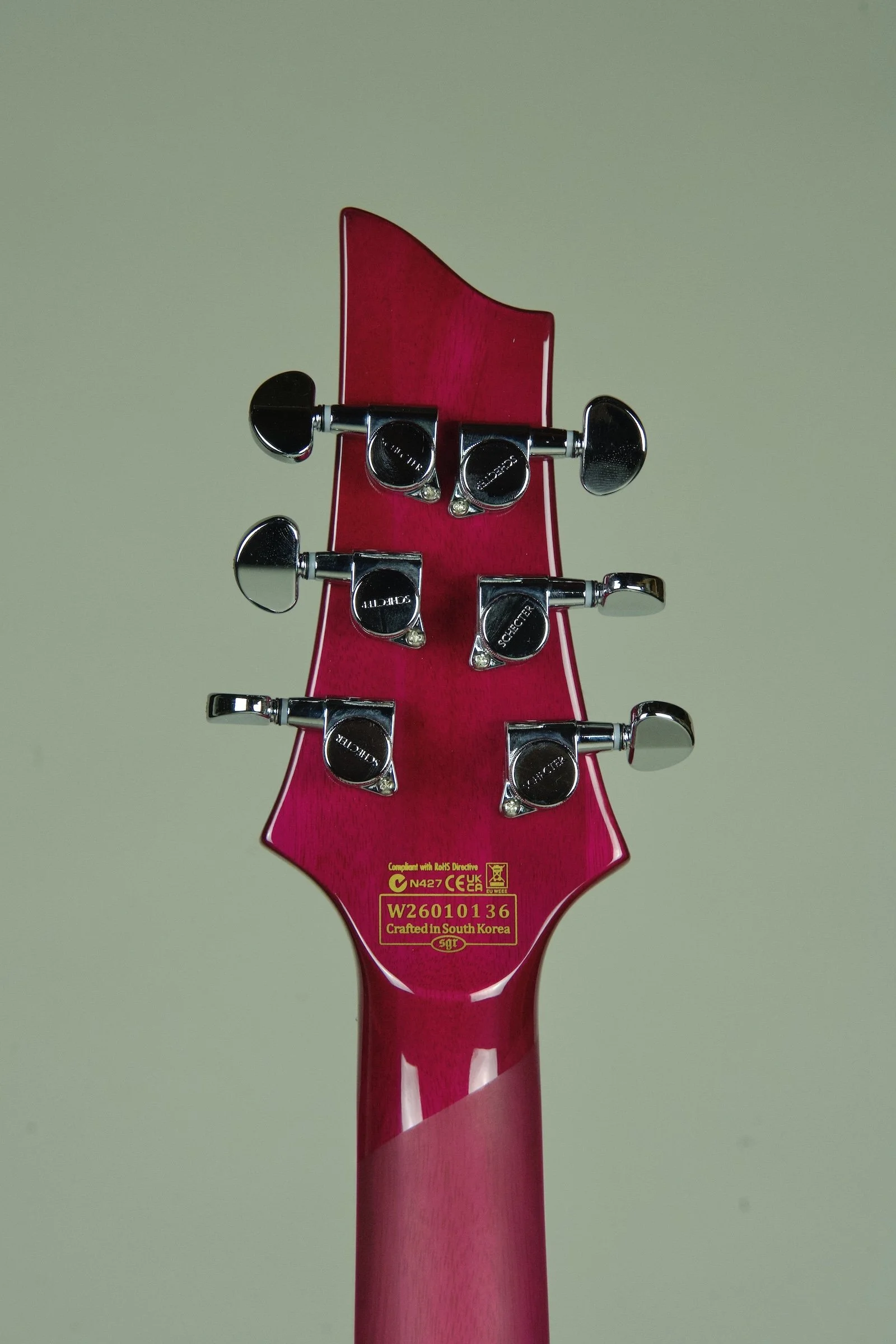 Schecter V-1 Custom Electric Guitar - Trans Purple11.jpeg