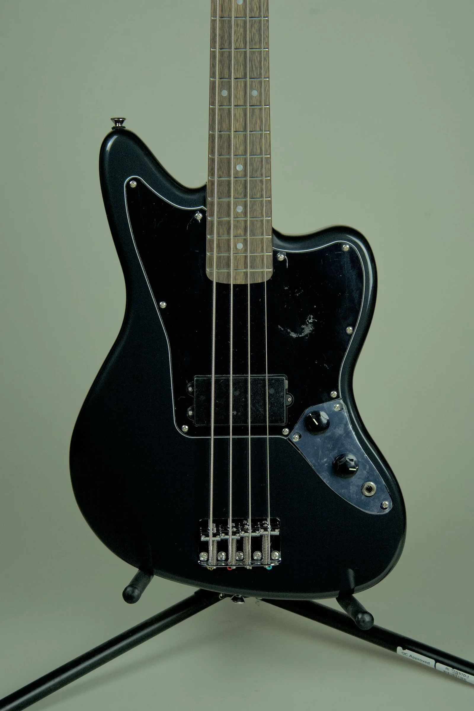 Fender Squier Affinity Series Jaguar H Bass Guitar - Charcoal Frost Metallic