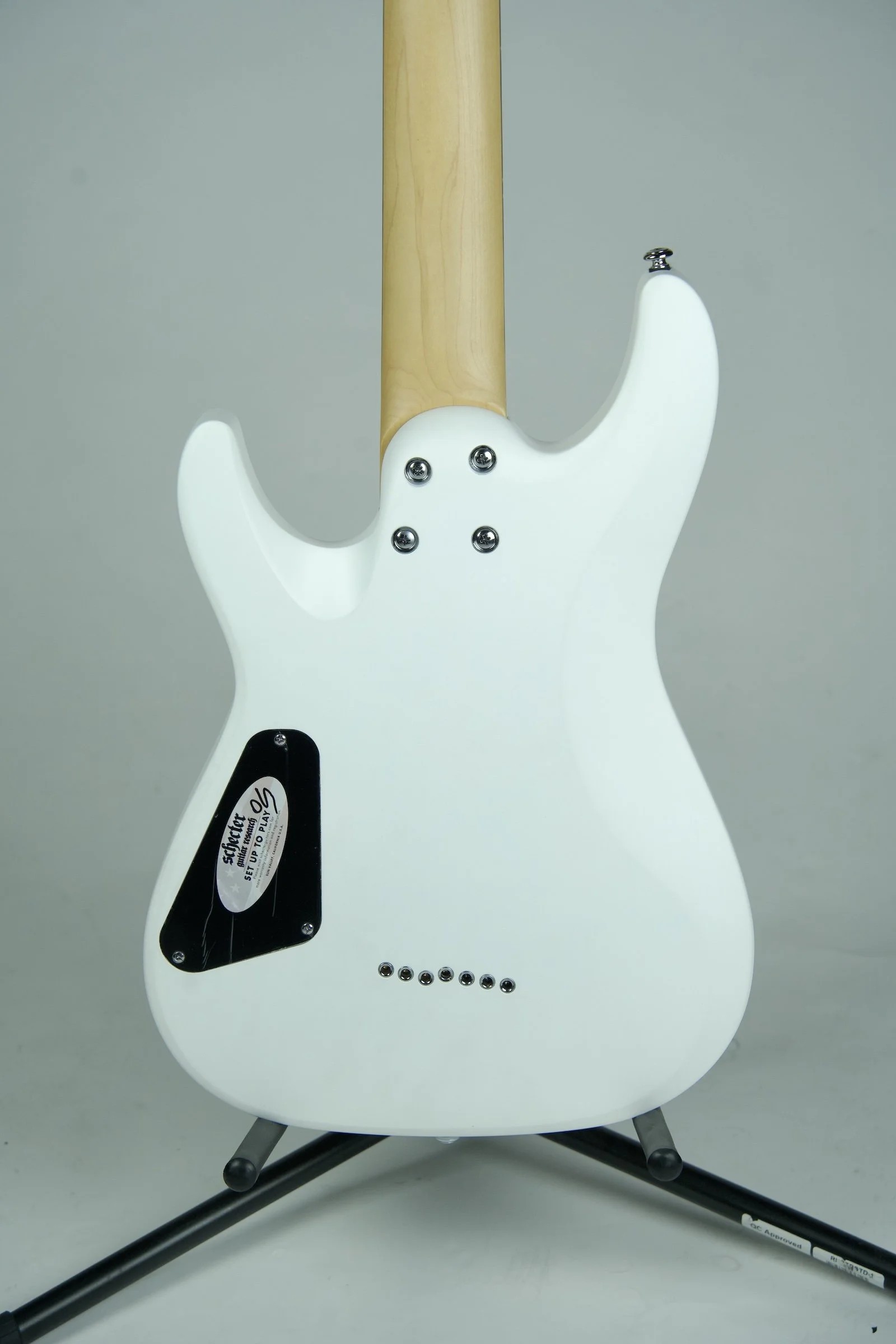 Schecter C-7 Deluxe Satin White Electric Guitar5.jpeg
