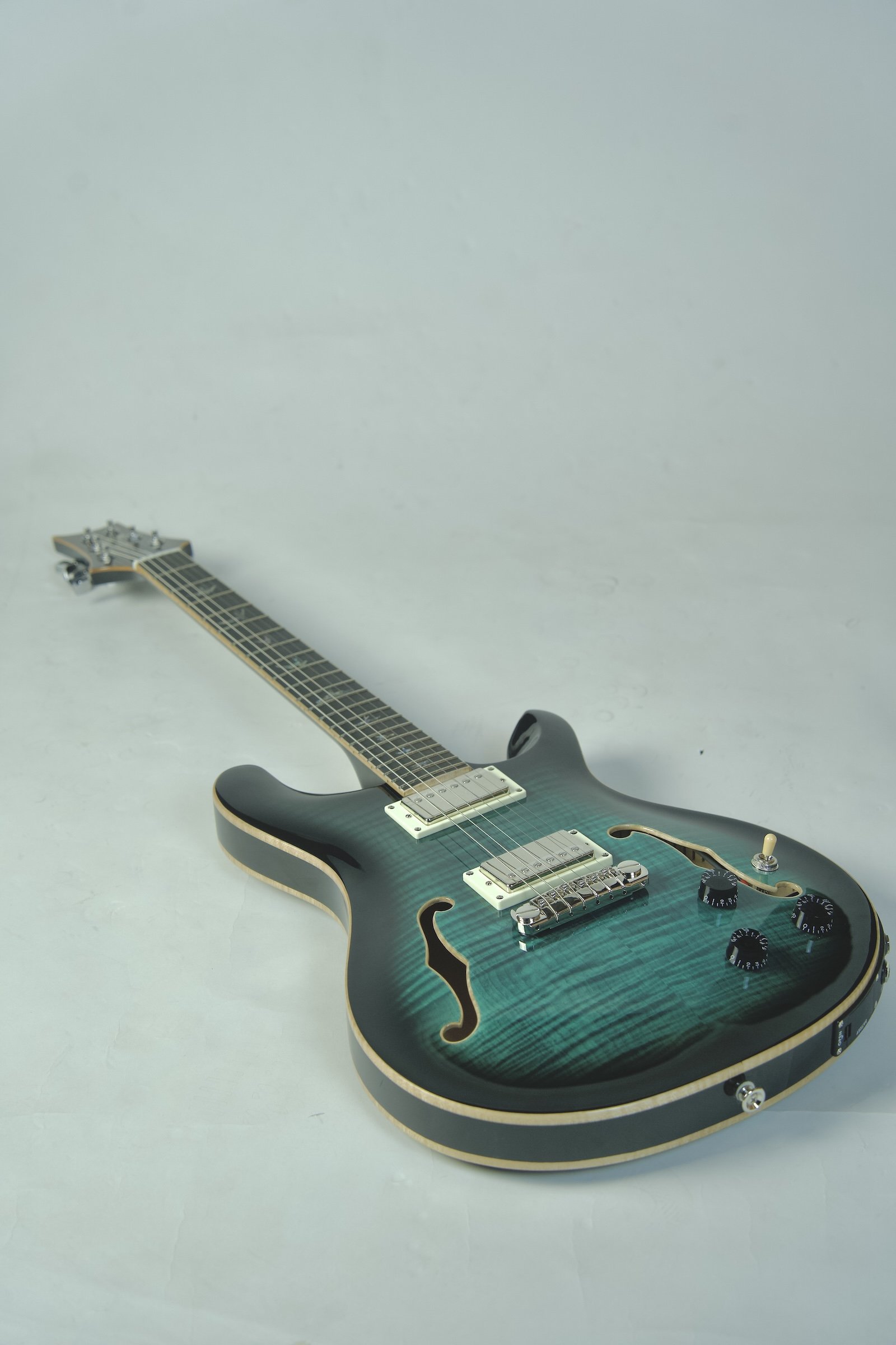Used PRS SE Hollowbody II Piezo Electric Guitar Peacock Blue12.jpeg
