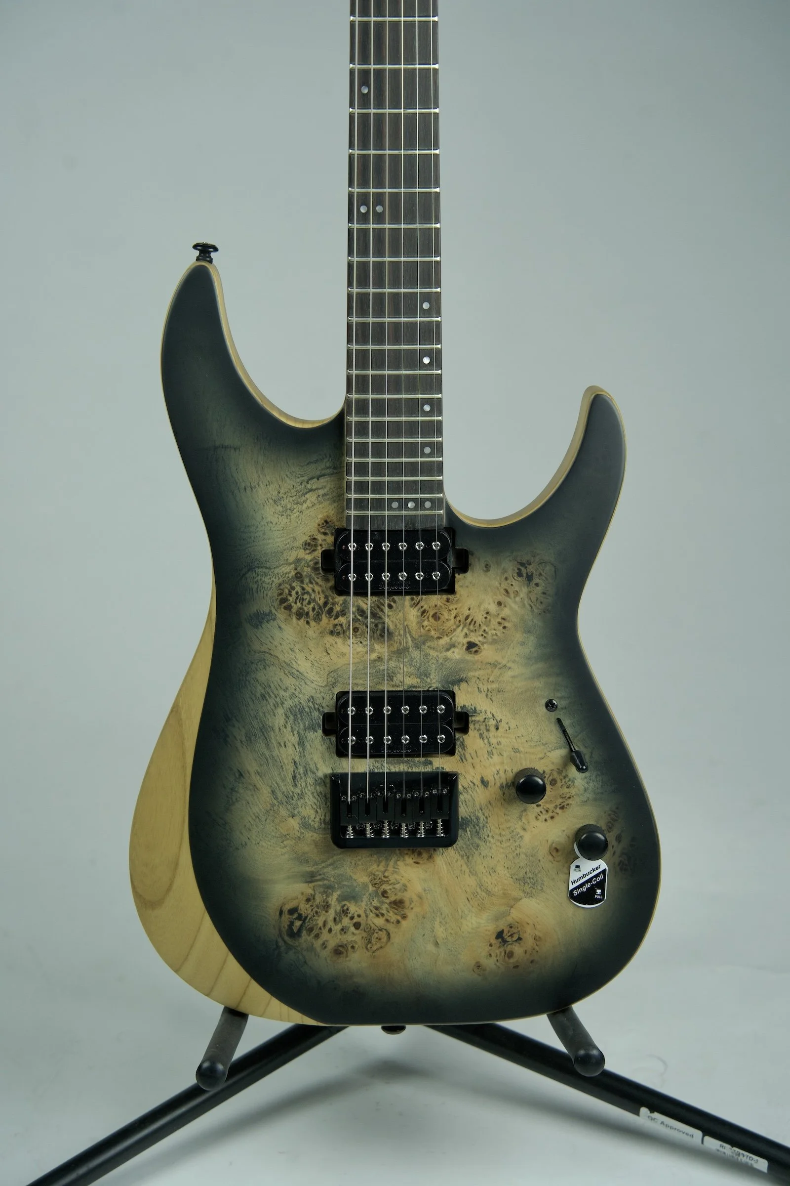 Schecter Reaper 6 Electric Guitar Satin Charcoal Burst2.jpeg