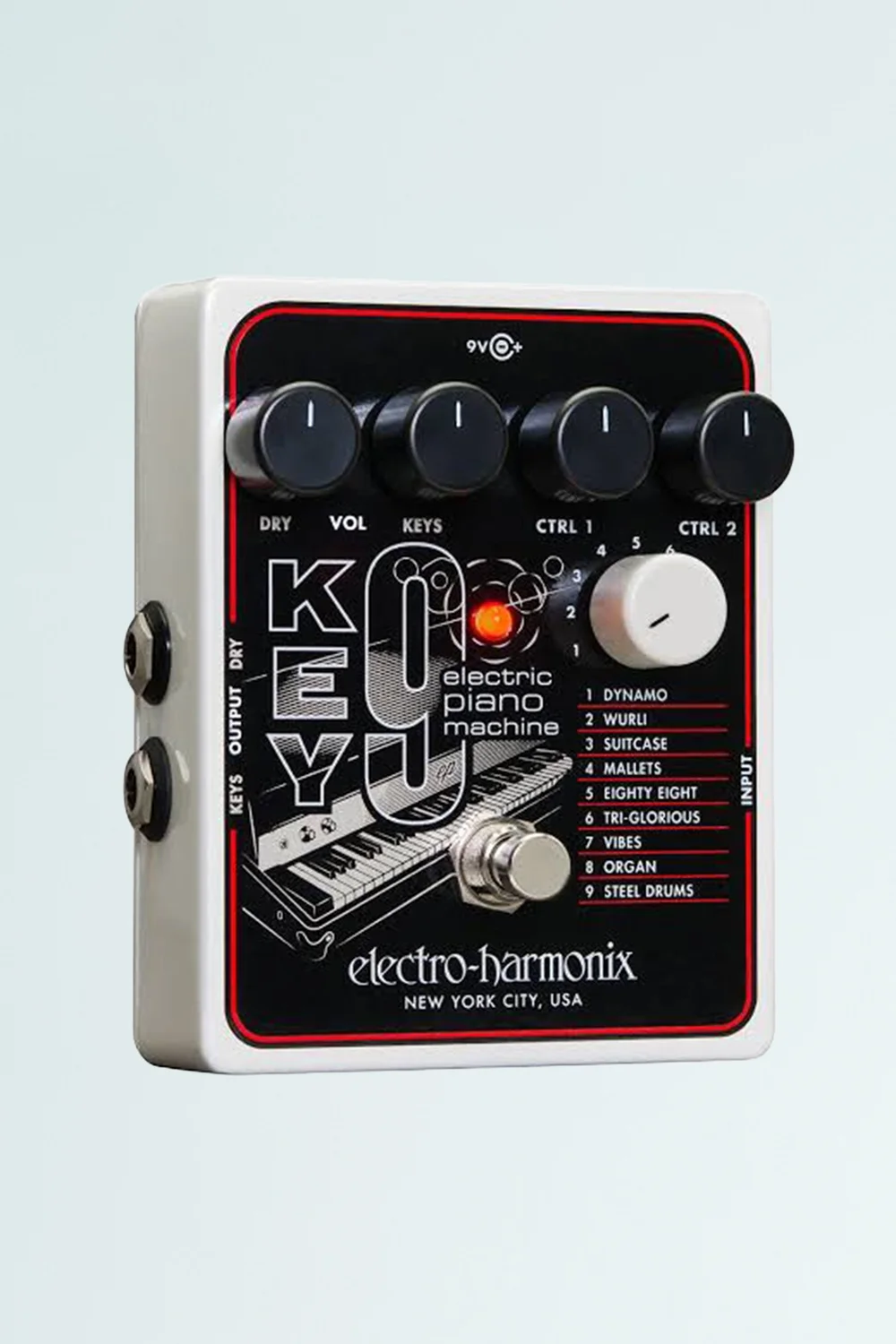soul food effects pedal Electro-Harmonix Bass Overdrive guantoni da boxe donna Pegasus Piazza 7 - COLOR:003-CLEAR/BLACK and a treble knob