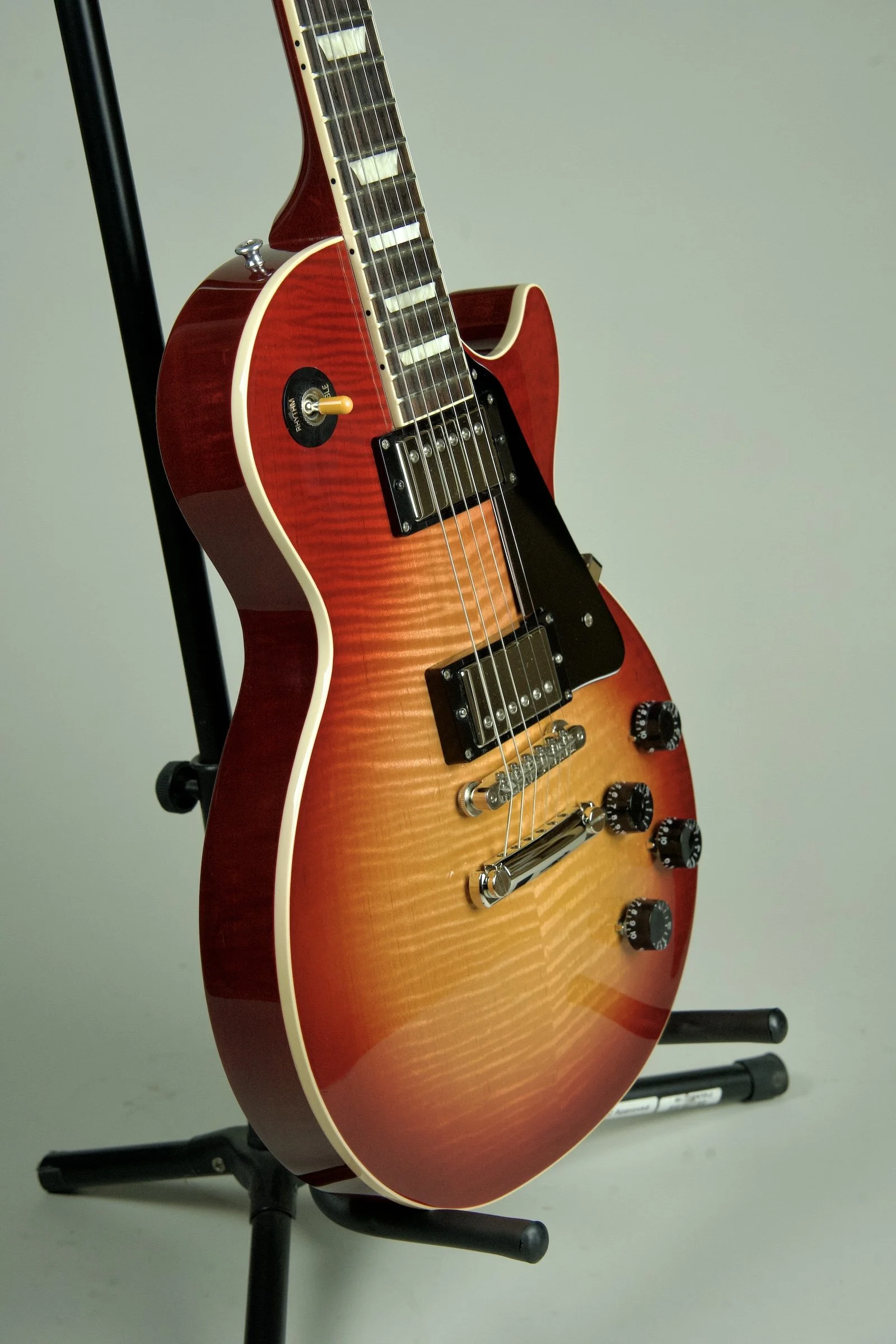 Used Gibson Original Collection Les Paul Standard '60s Custom Shop Top Electric Guitar - Dark Cherry Burst14.jpeg