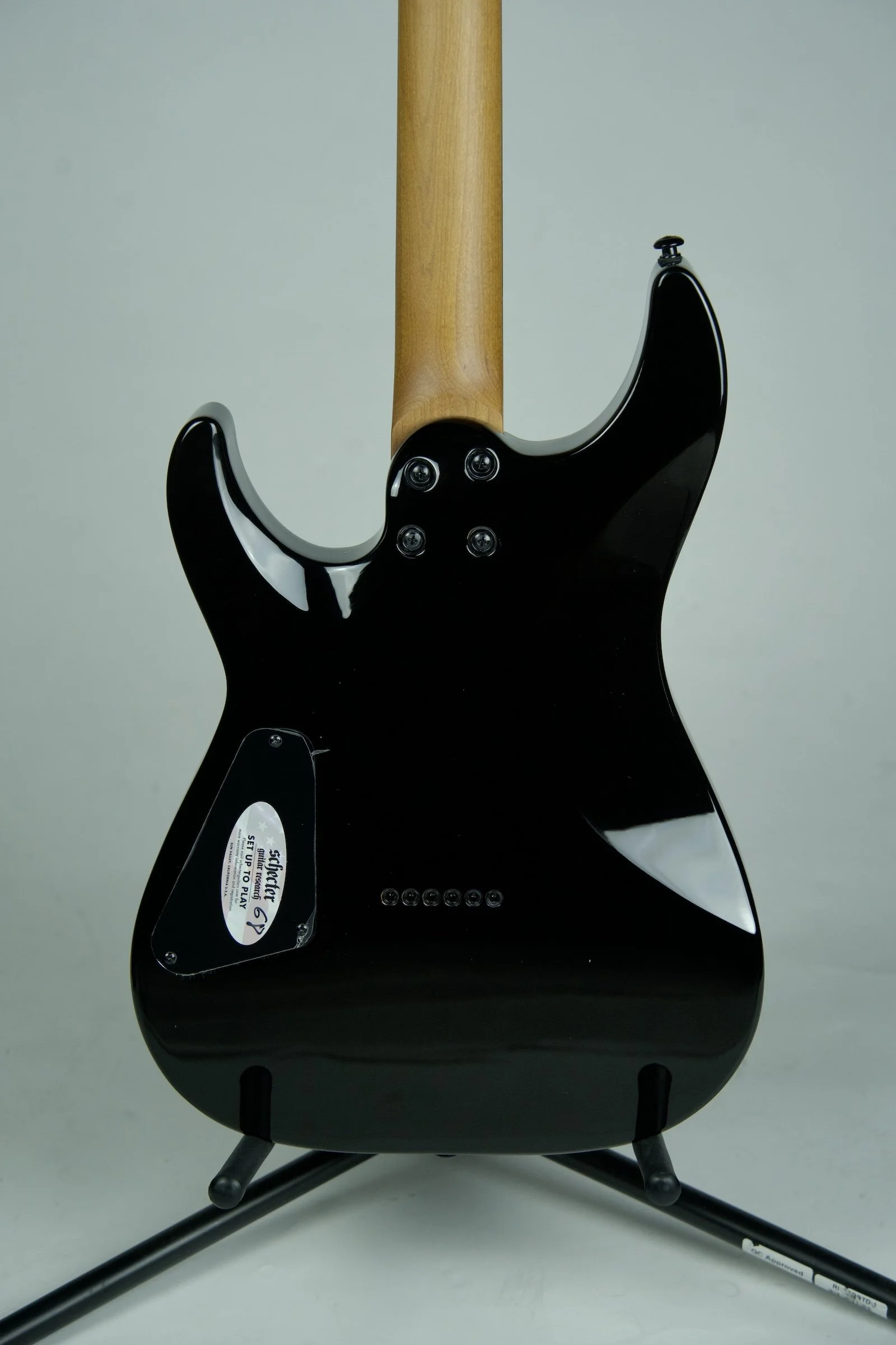 Schecter C-1 Standard Black Fade Burst Burl5.jpeg