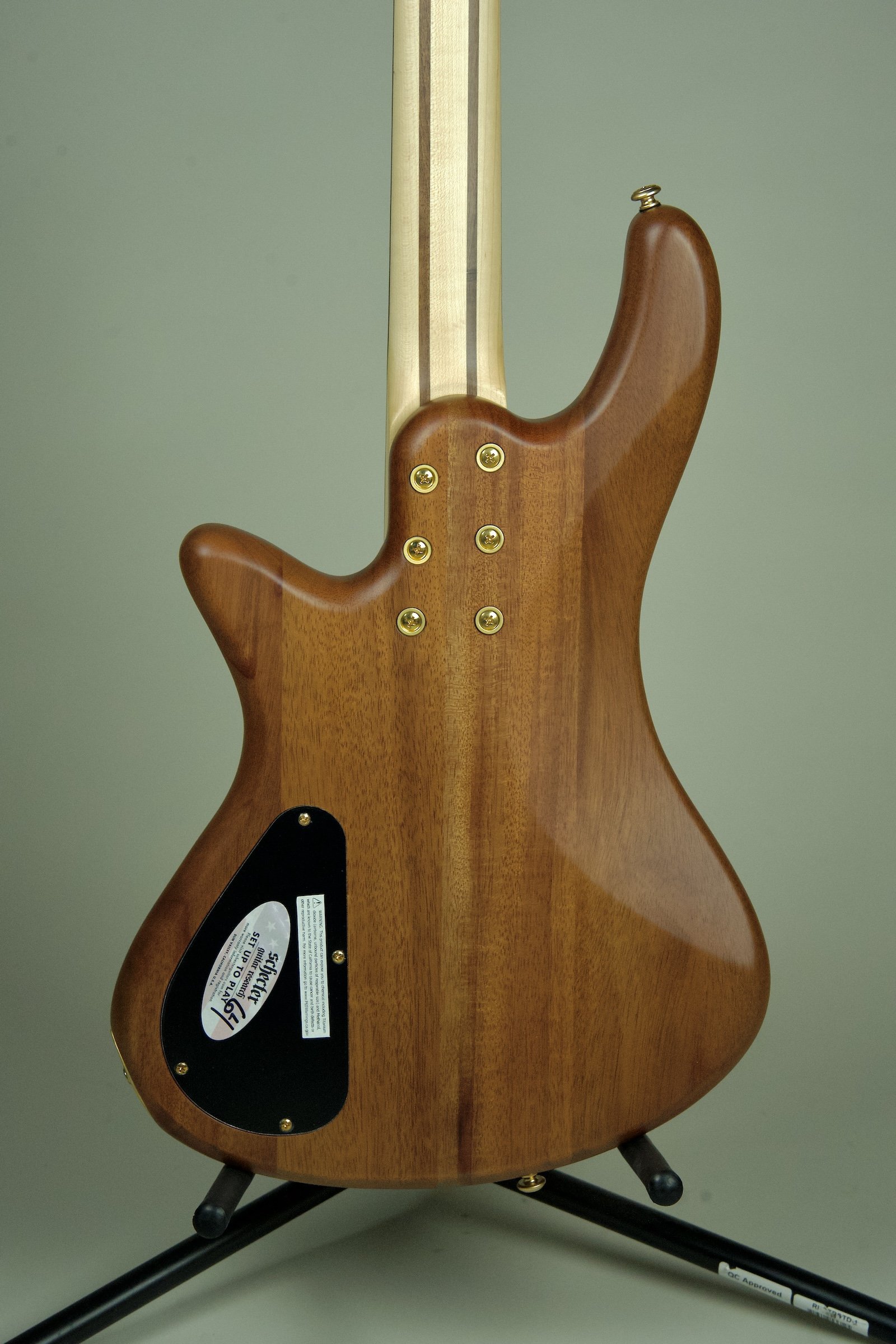 Schecter Stiletto Custom 4 Bass Guitar - Natural9.jpeg