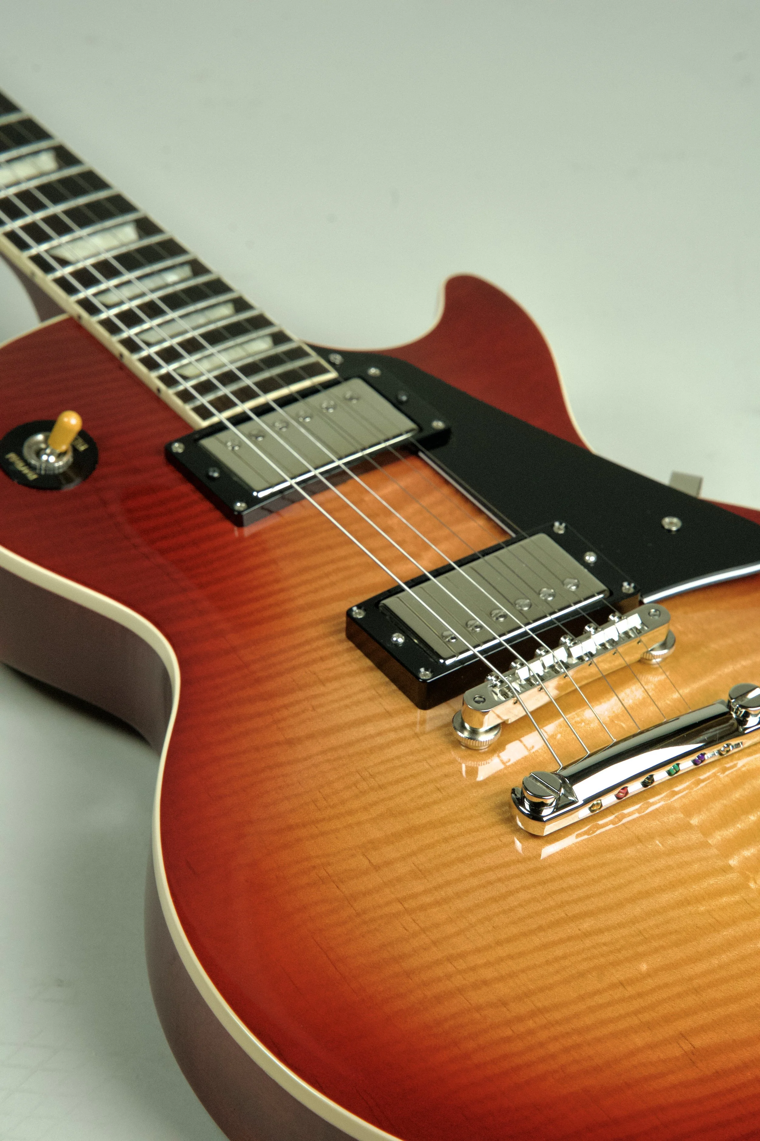 Used Gibson Original Collection Les Paul Standard '60s Custom Shop Top Electric Guitar - Dark Cherry Burst23.jpeg