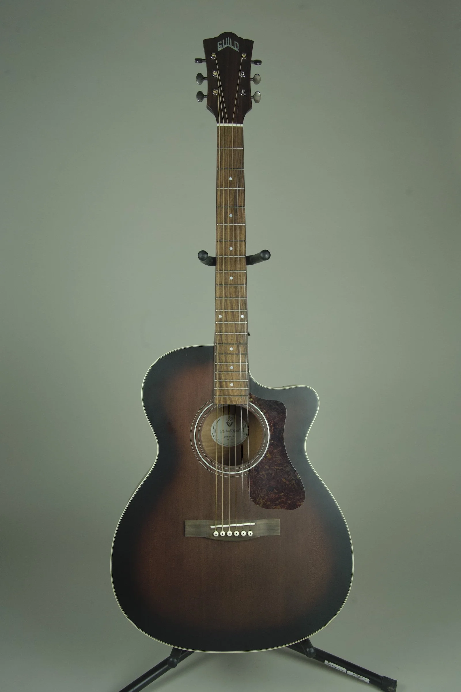 Used Guild OM-240CE Acoustic Electric Guitar - Antique Charcoal Burst1.jpeg