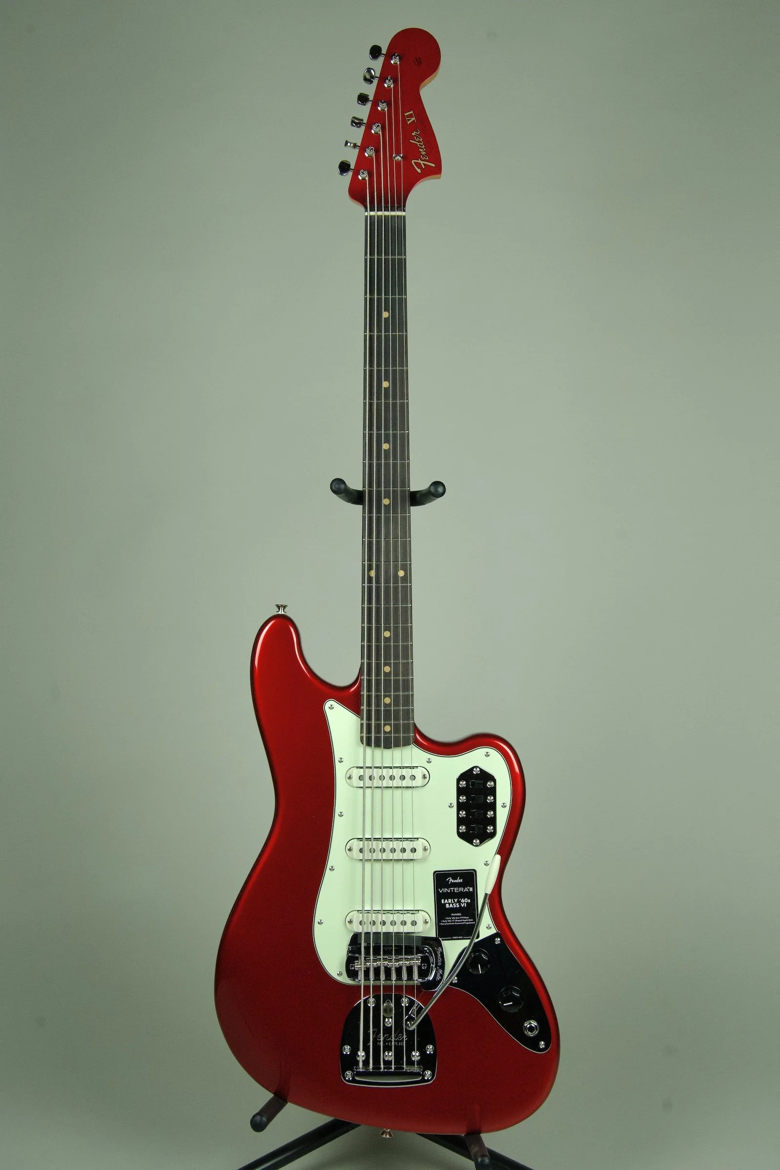 Fender Vintera III Early '60s Bass VI 6-string Electric Bass Guitar - Candy Apple Red1.jpeg