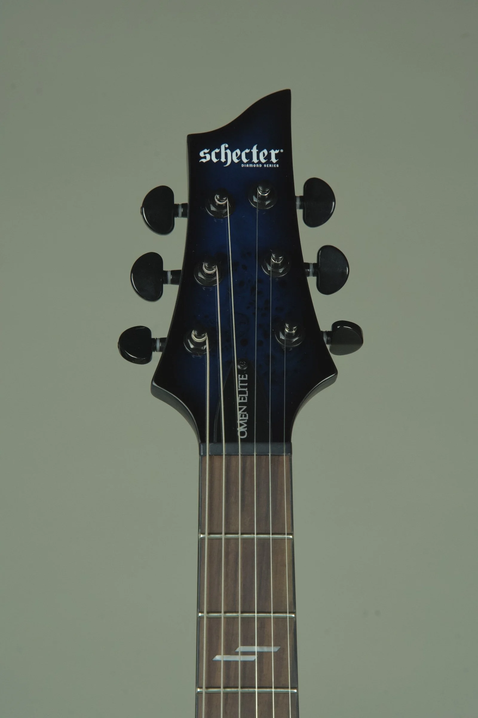 Schecter Omen Elite-6 Electric Guitar See Thru Blue Burst5.jpeg