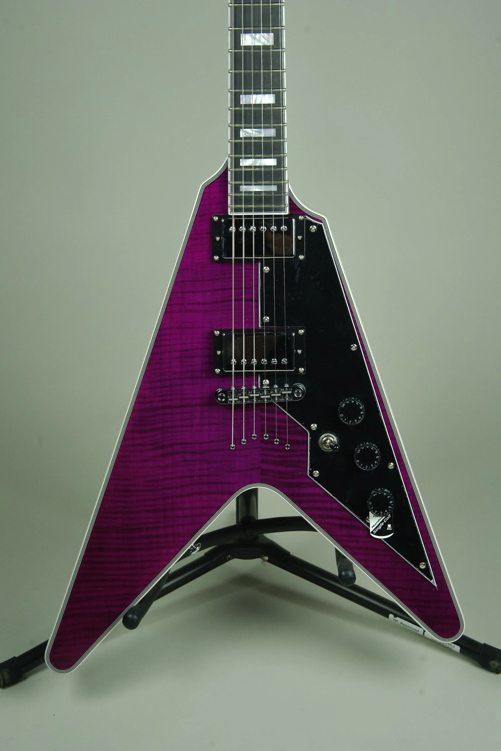 Schecter V-1 Custom Electric Guitar - Trans Purple