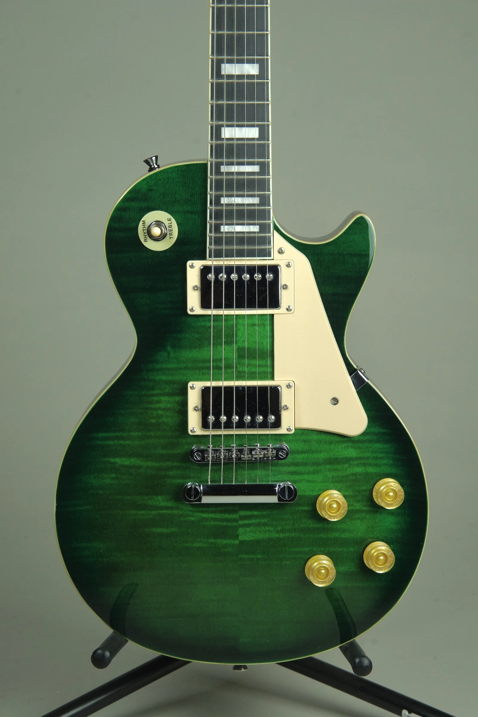 Used Leo Jaymz Singlecut Series Electric Guitar - Trans Emerald Green