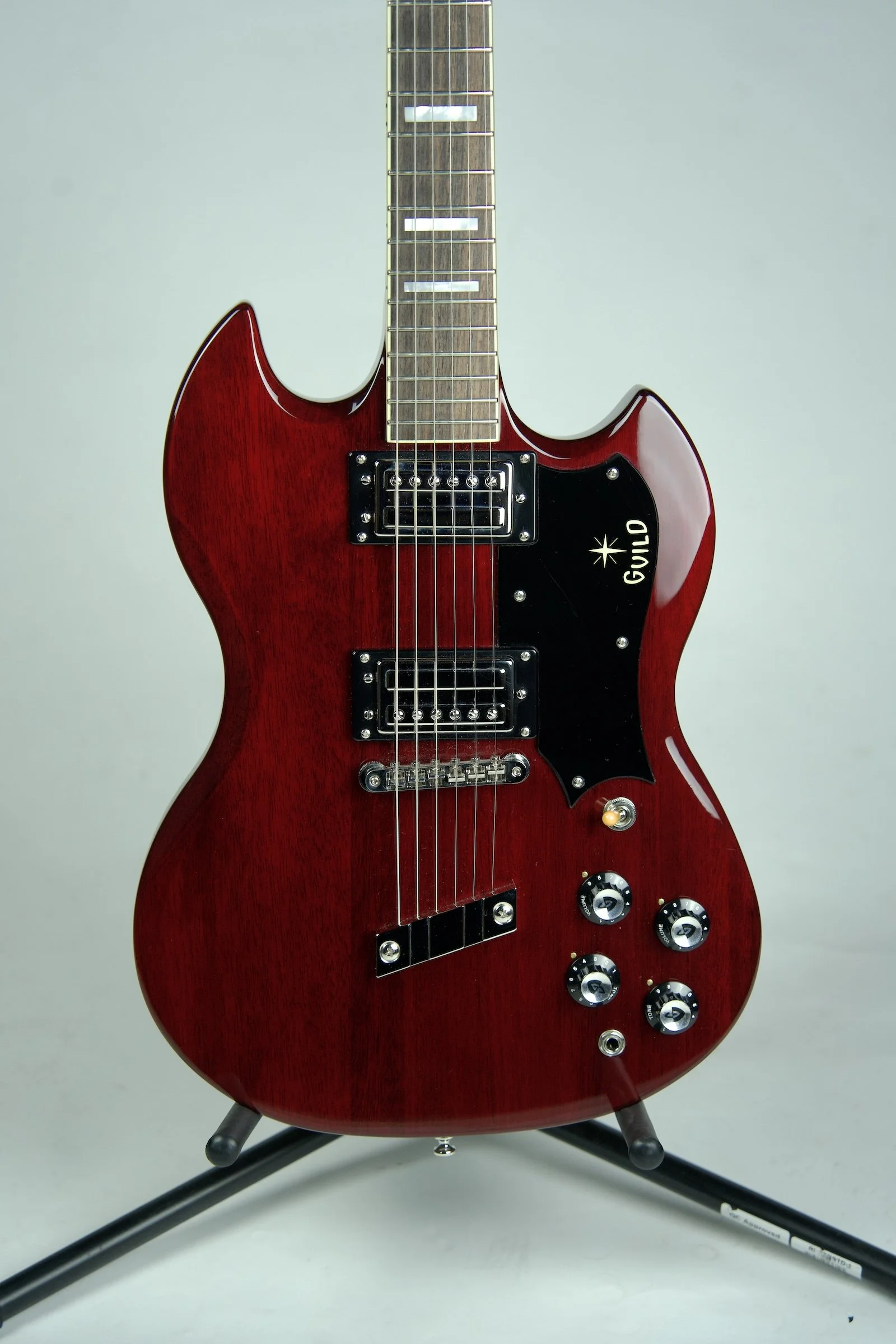 Used Guild Polara Deluxe Electric Guitar Cherry Red2.jpeg