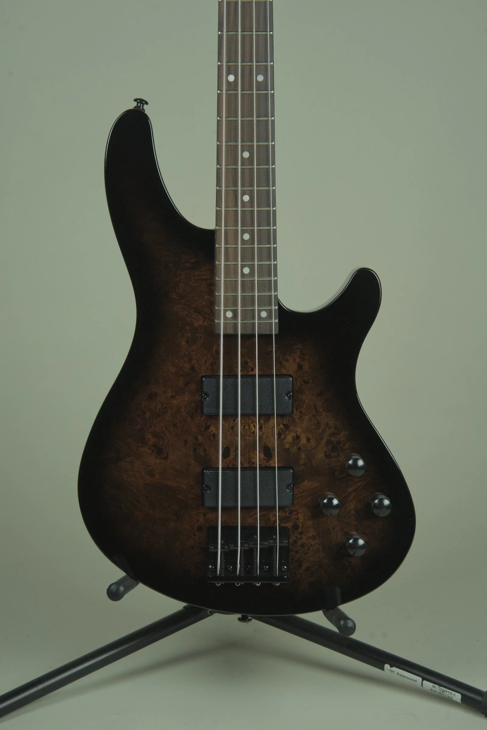 Schecter C-4 Standard Electric Bass - Tobacco Burl