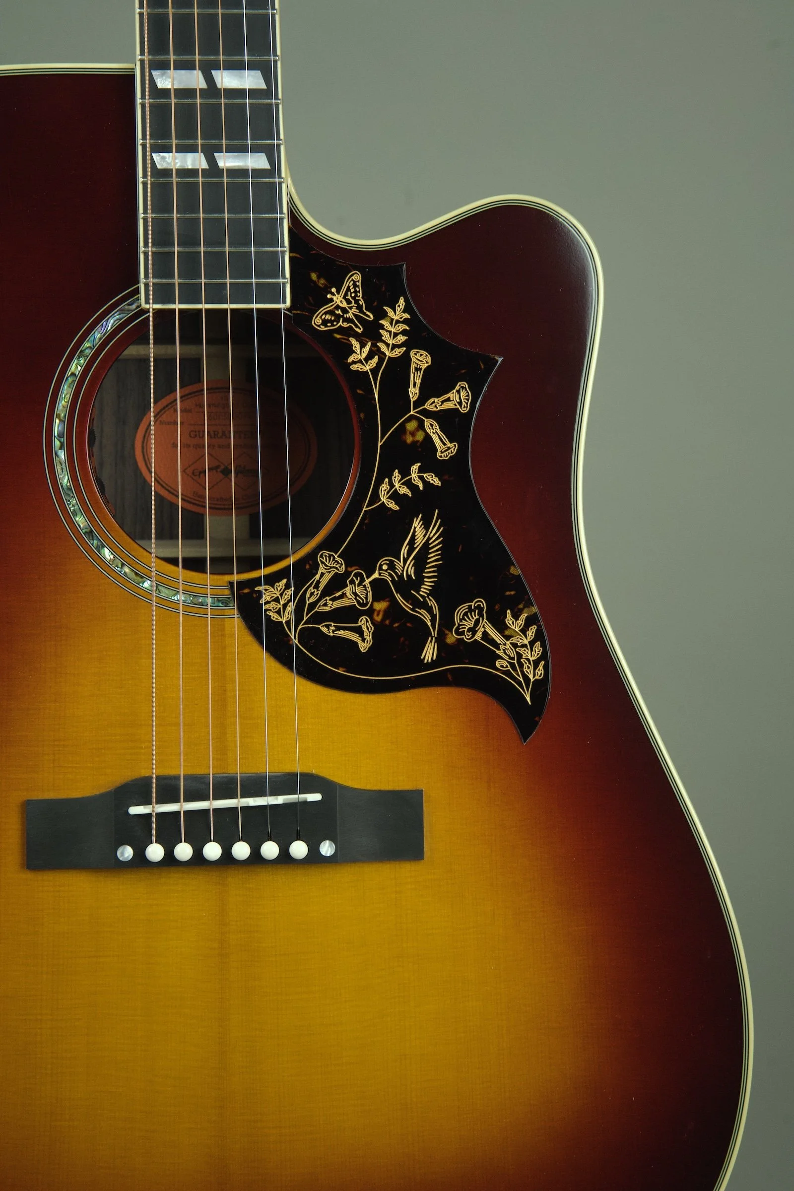 Used Epiphone Hummingbird Acoustic Guitar 9.jpeg