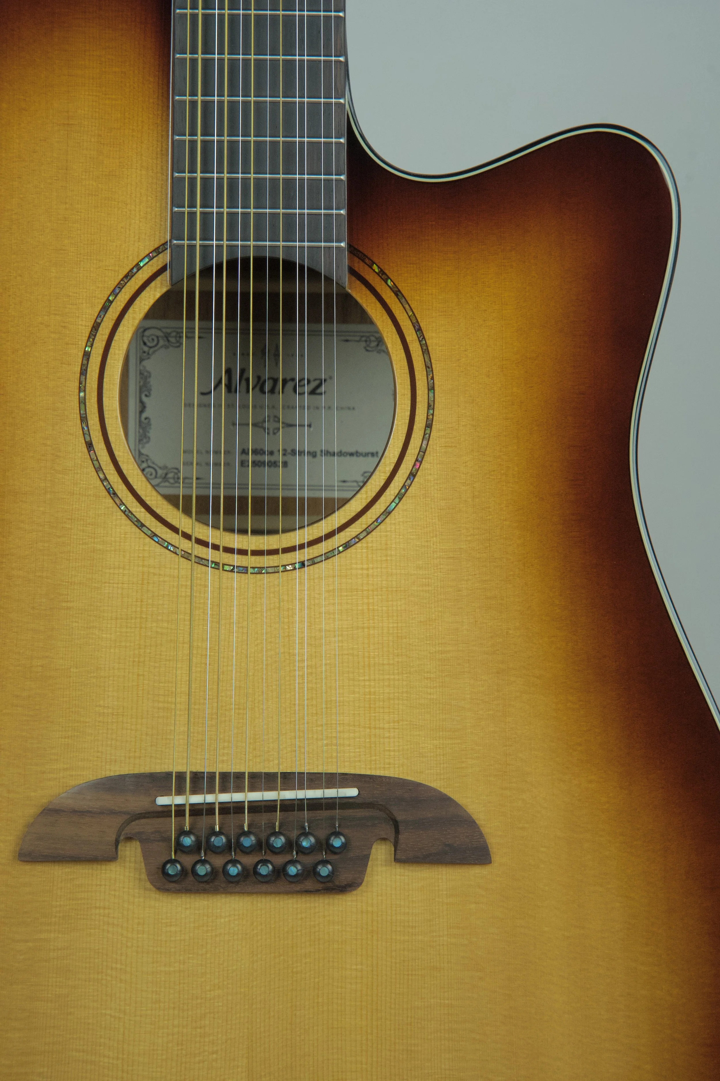 Alvarez Artist Series AD60ce 12-String Shadowburst Acoustic Electric Guitar 4.jpeg
