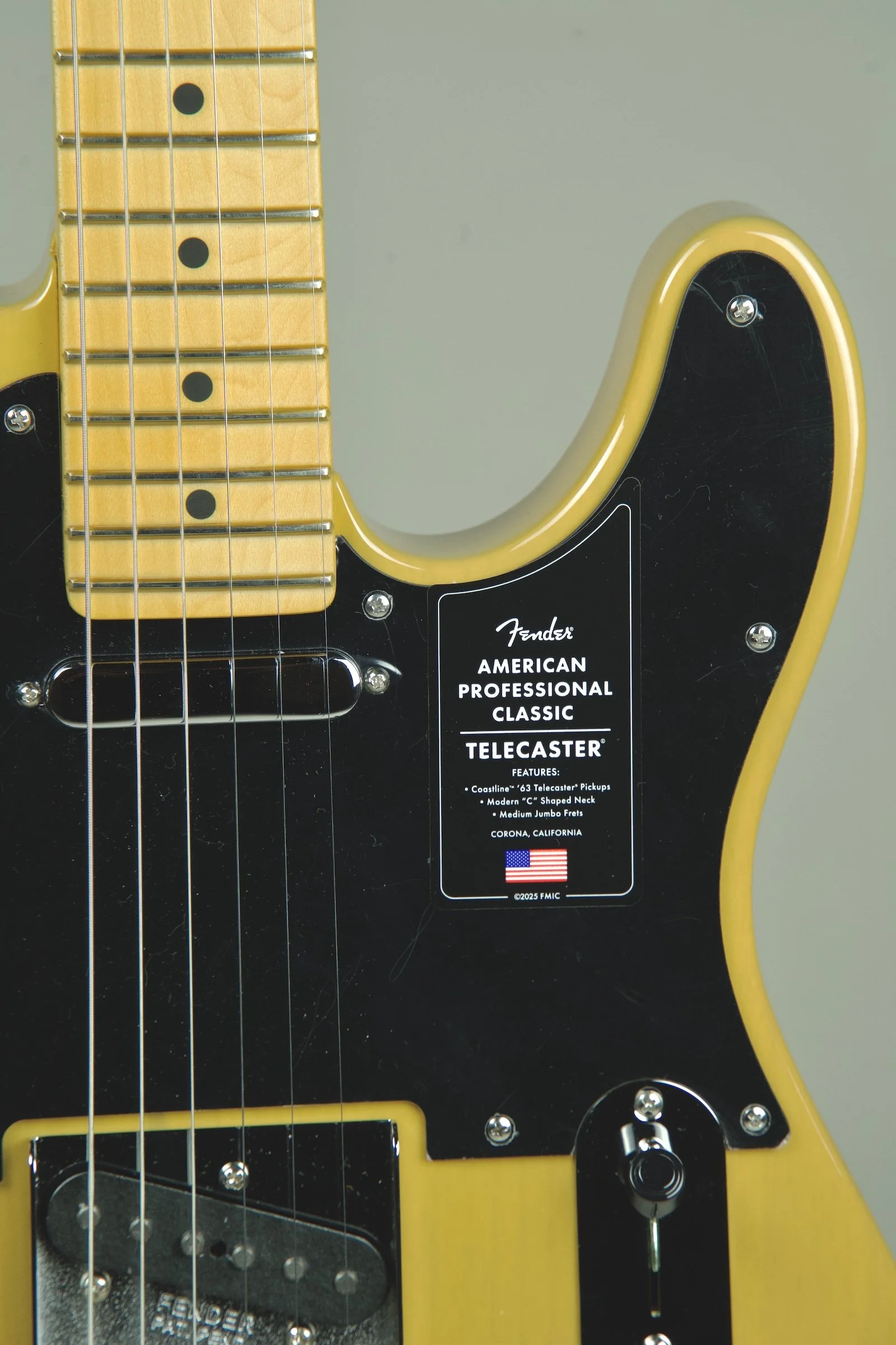 Fender American Professional Classic Telecaster Electric Guitar - Butterscotch Blonde7.jpeg