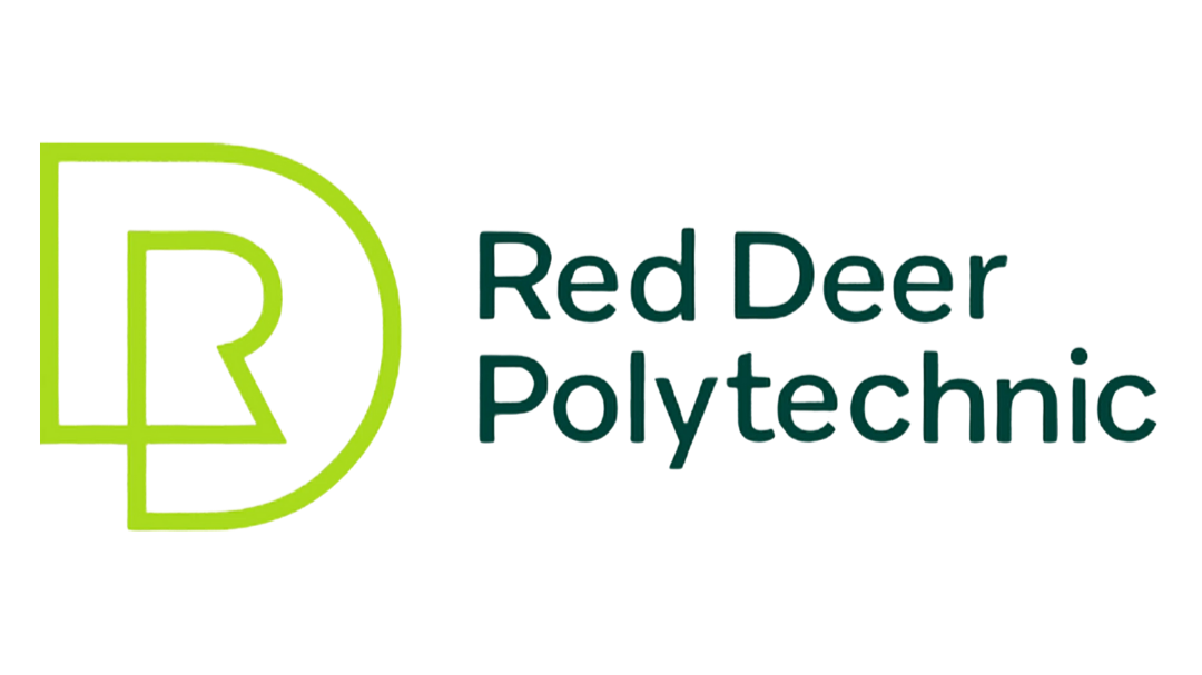 Logo of Red Deer Polyethylene featuring a green letter 'R' with a purple background and the company name written in black and green text.
