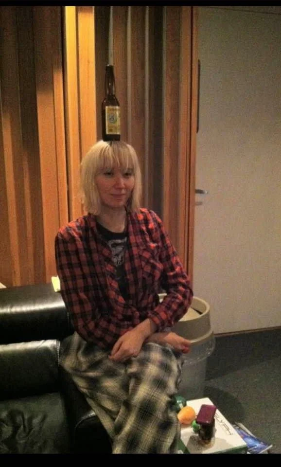 Fun in the studi O with Karen O, recording the YYY's