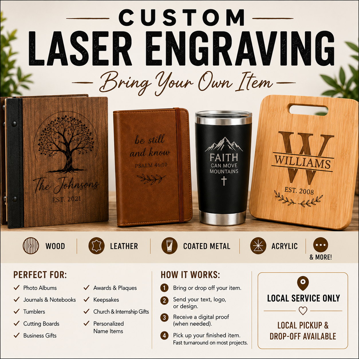 Bring Your Own Item - Custom Engrave (local only)