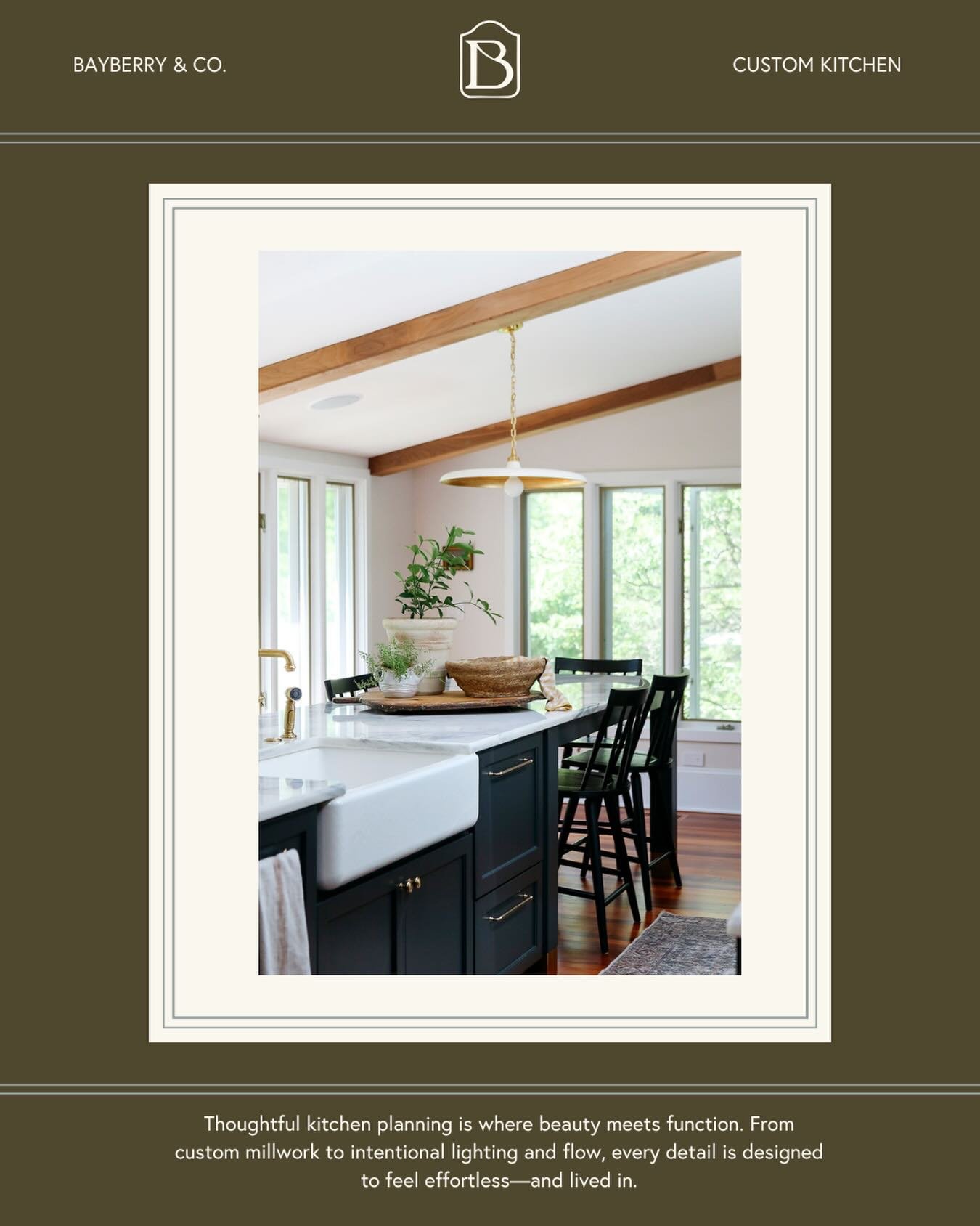 Thoughtful kitchen planning is where beauty meets function. From custom millwork to intentional lighting and flow, every detail is designed to feel effortless&mdash;and lived in.