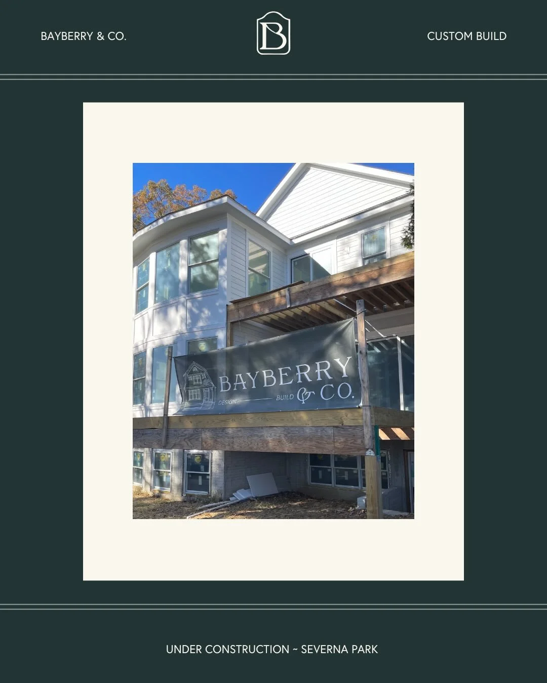 Nearing completion, this waterfront custom home reflects the vision of the remarkable family who has called it home from the start.