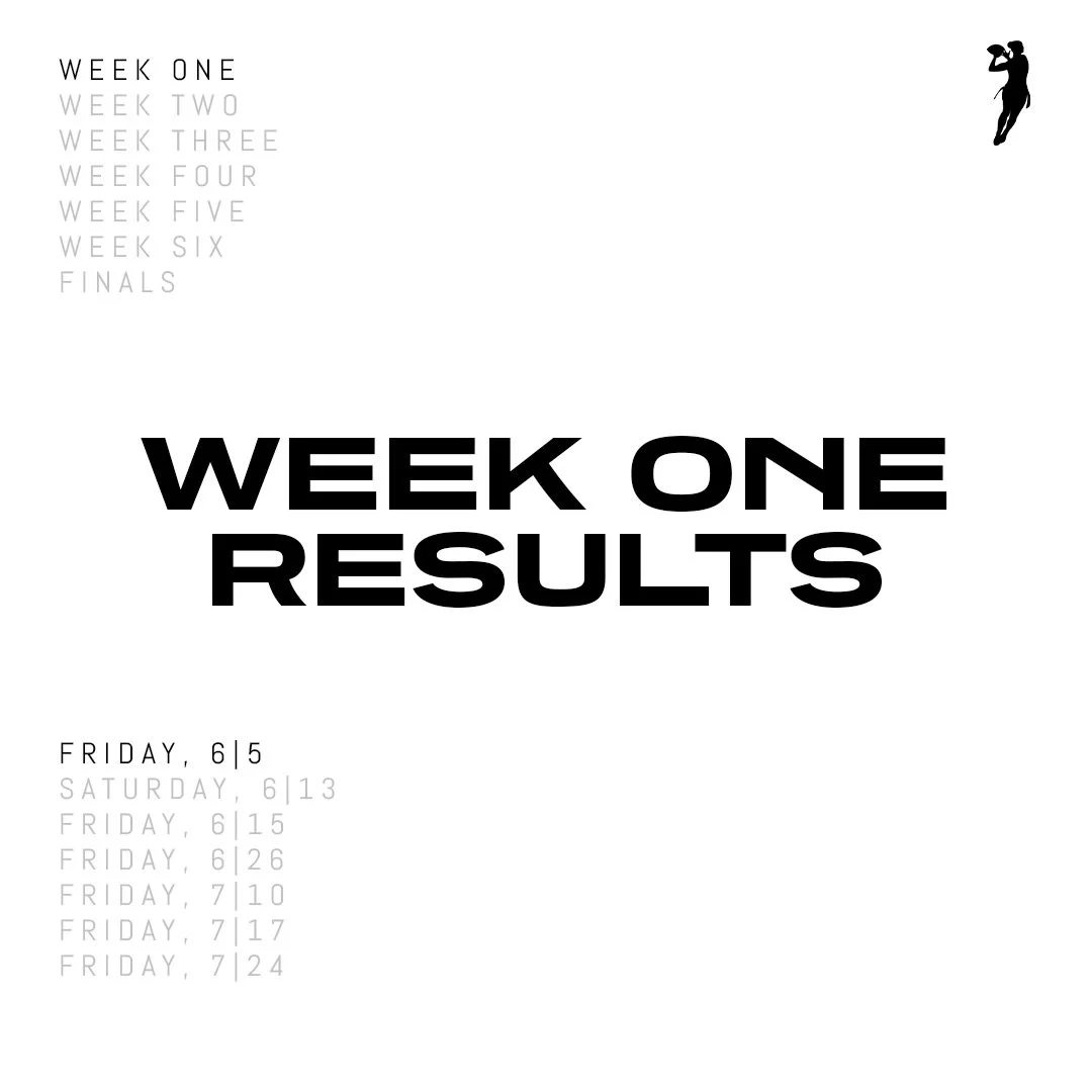 Week One results.