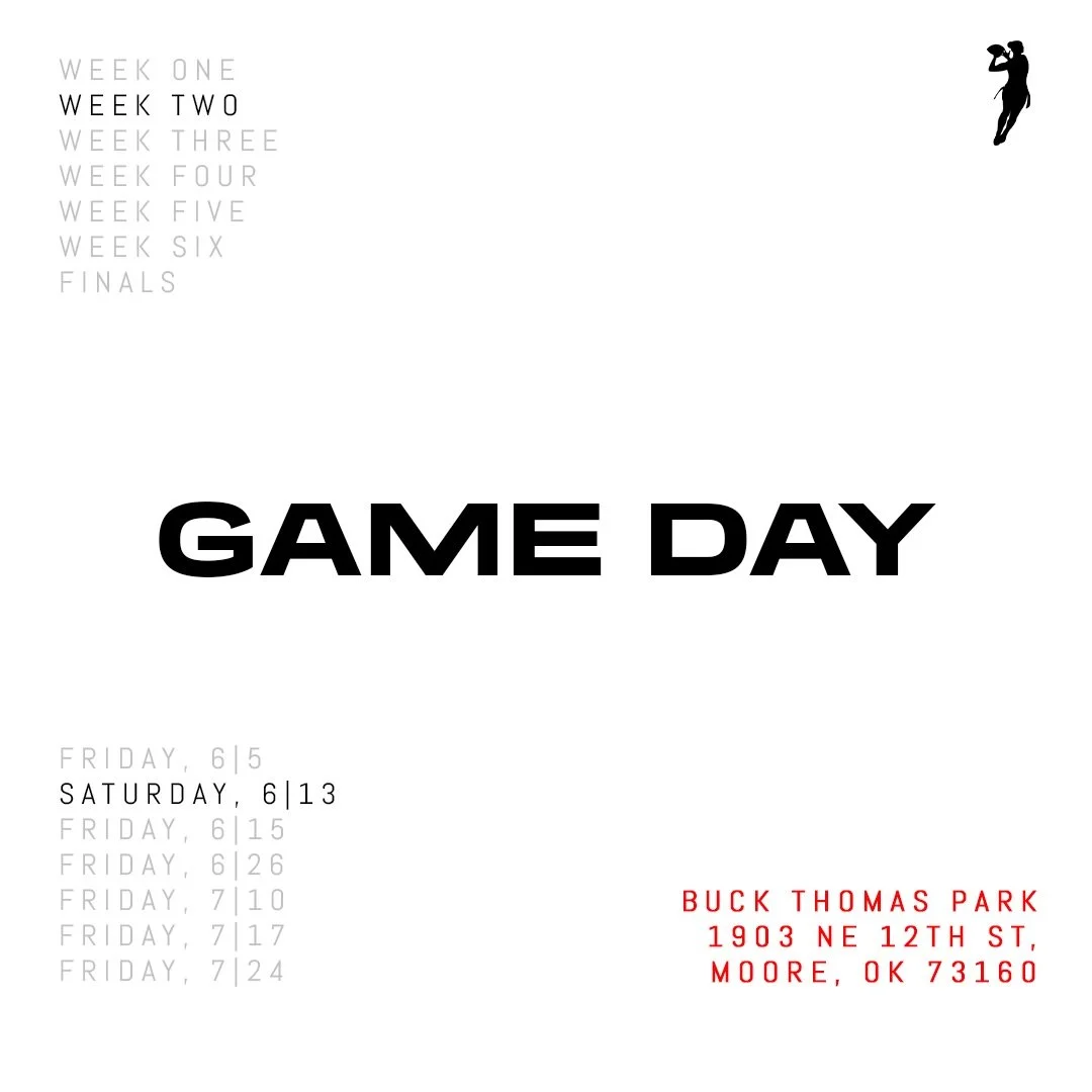 Week Two, *This Saturday*, Buck Thomas Park!