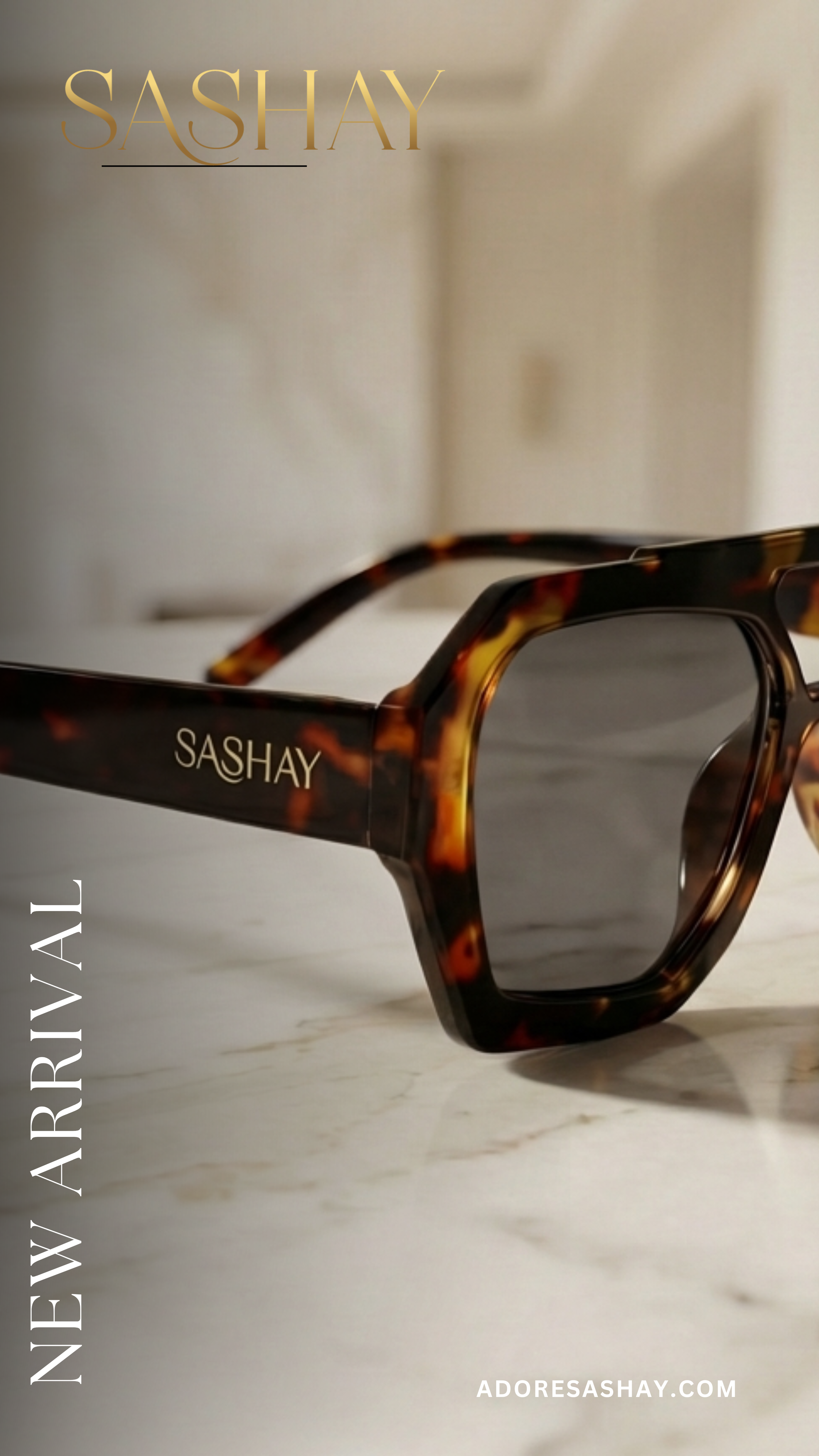 SASHAY SHADES - TORTOISE VERSI Noir