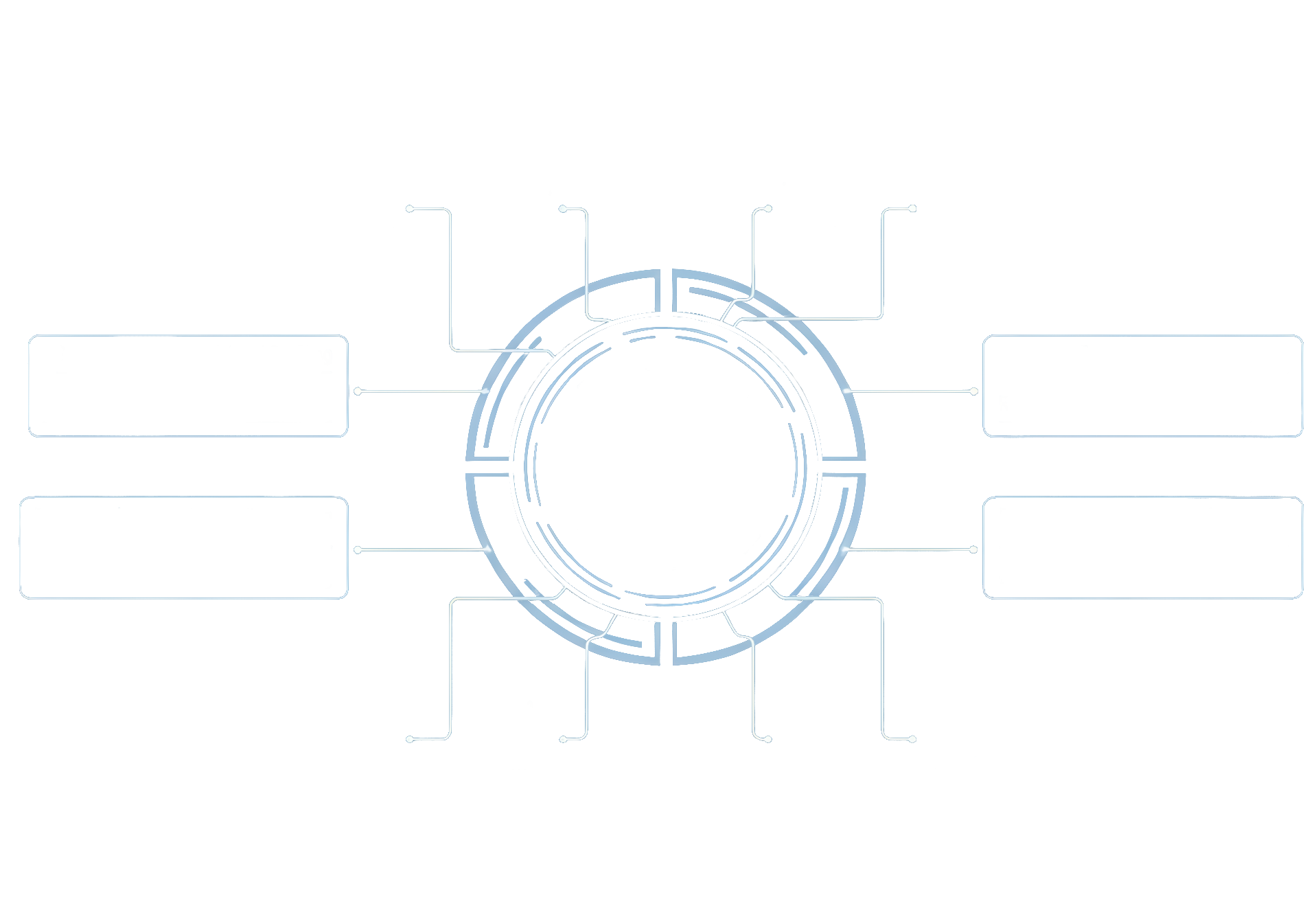 A detailed diagram showing a software suite feature set.