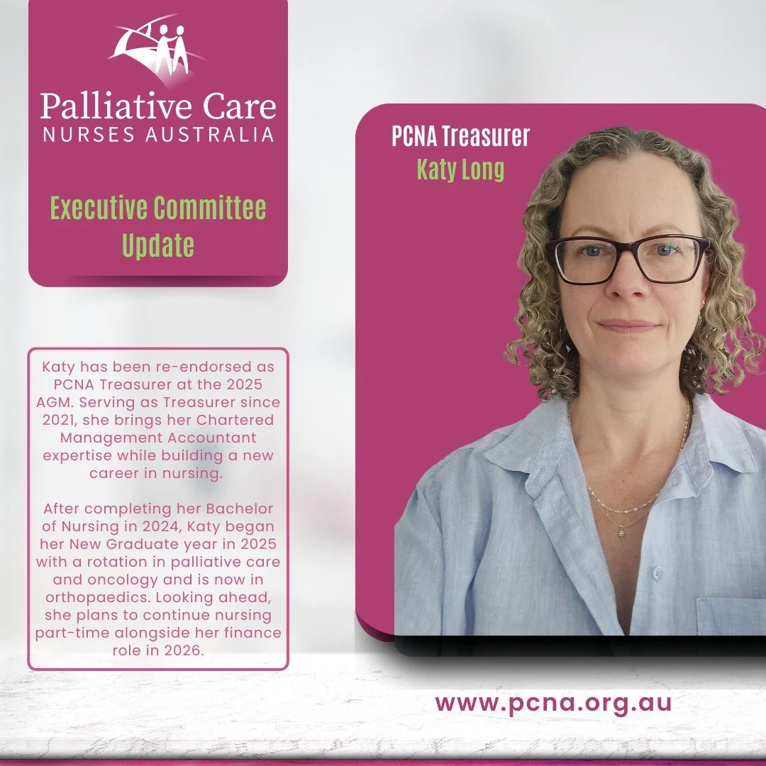 We are delighted to congratulate and thank Katy on her re-endorsement as PCNA Treasurer at the 2025 AGM.

Katy has been an outstanding Treasurer since 2021, bringing her Chartered Management Accountant expertise to the committee while also pursuing a
