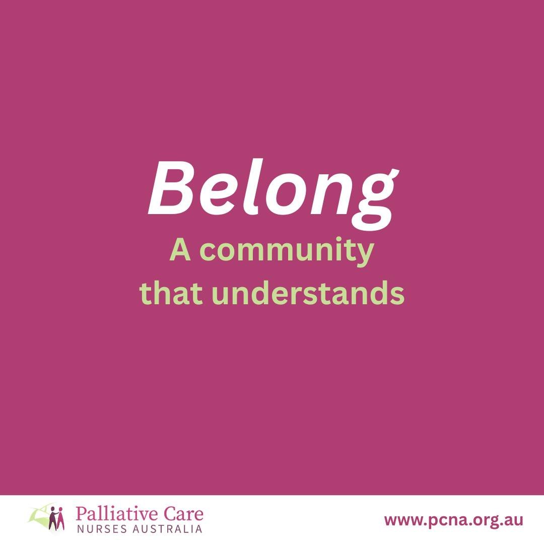 Belong - A Community That Understands

Some moments in palliative care stay with you long after the shift ends.

The conversations.
The families.
The quiet acts of compassion.

Being part of a professional community means connecting with colleagues w