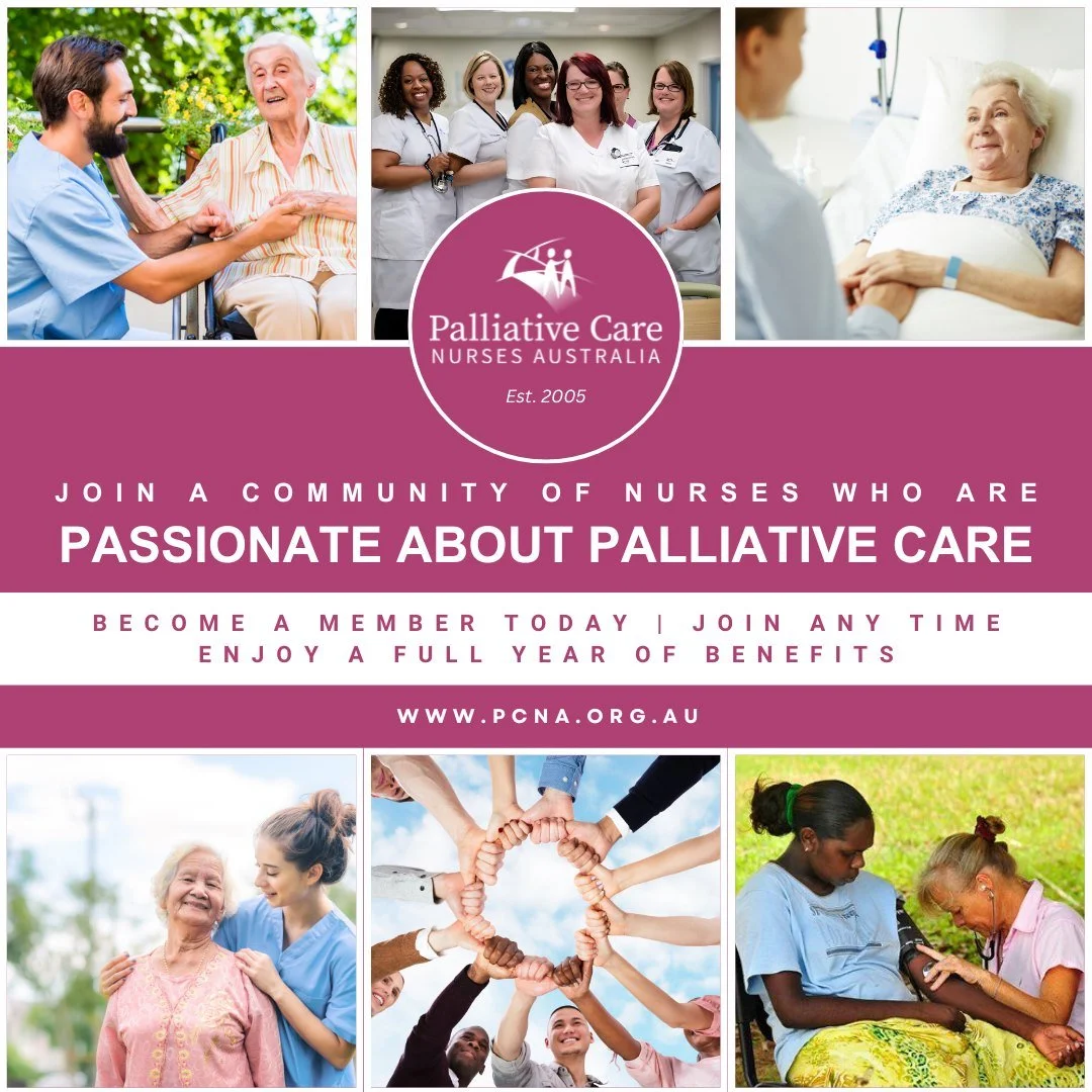 Join a community of nurses across Australia who are passionate about palliative care.

PCNA membership gives you a full twelve months of connection, learning and support from the day you join. No calendar cut offs. Just a full year with a national co