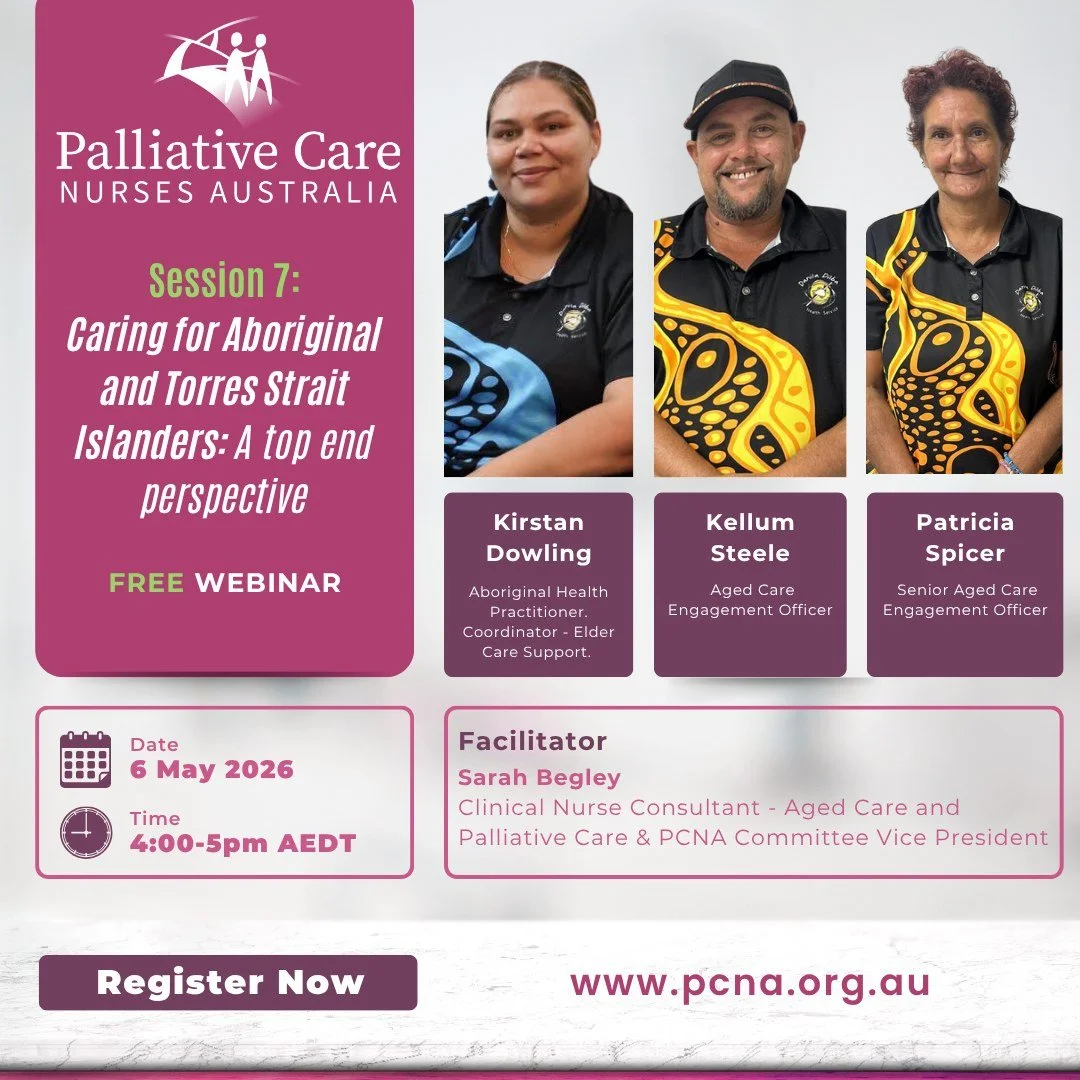 At PCNA, education is a key part of belonging.

Join Sarah Begley as she moderates this session with Kirstan Dowling, Kellum Steele and Patricia Spicer from Danila Dilba in Darwin.

This free webinar explores what culturally safe care looks like in p