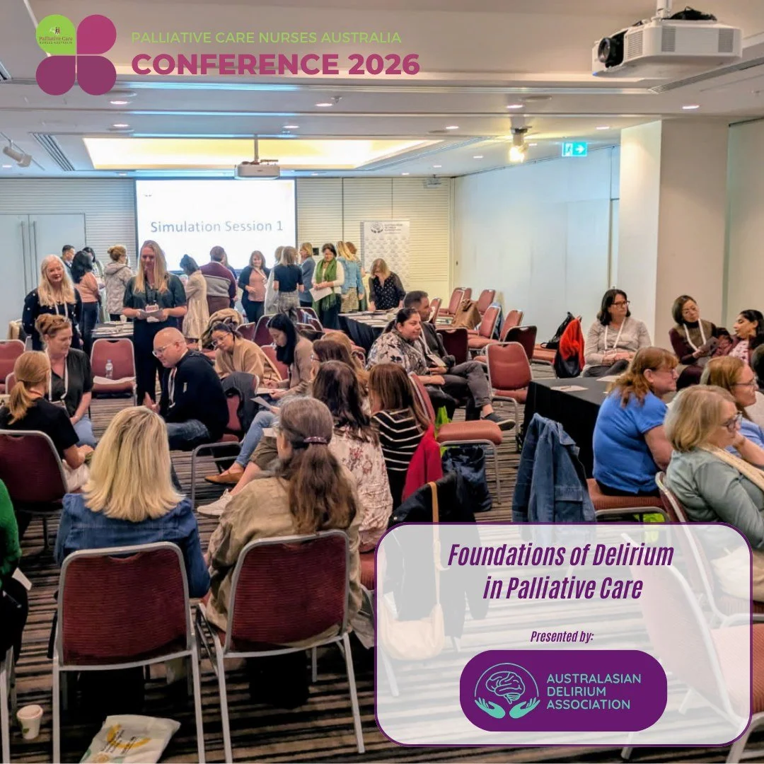 A full house for Workshop #2 at #PCNA2026👏

The Foundations of Delirium in Palliative Care workshop, presented by the Australasian Delirium Association , has brought together health professionals from across Australia for a highly interactive learni